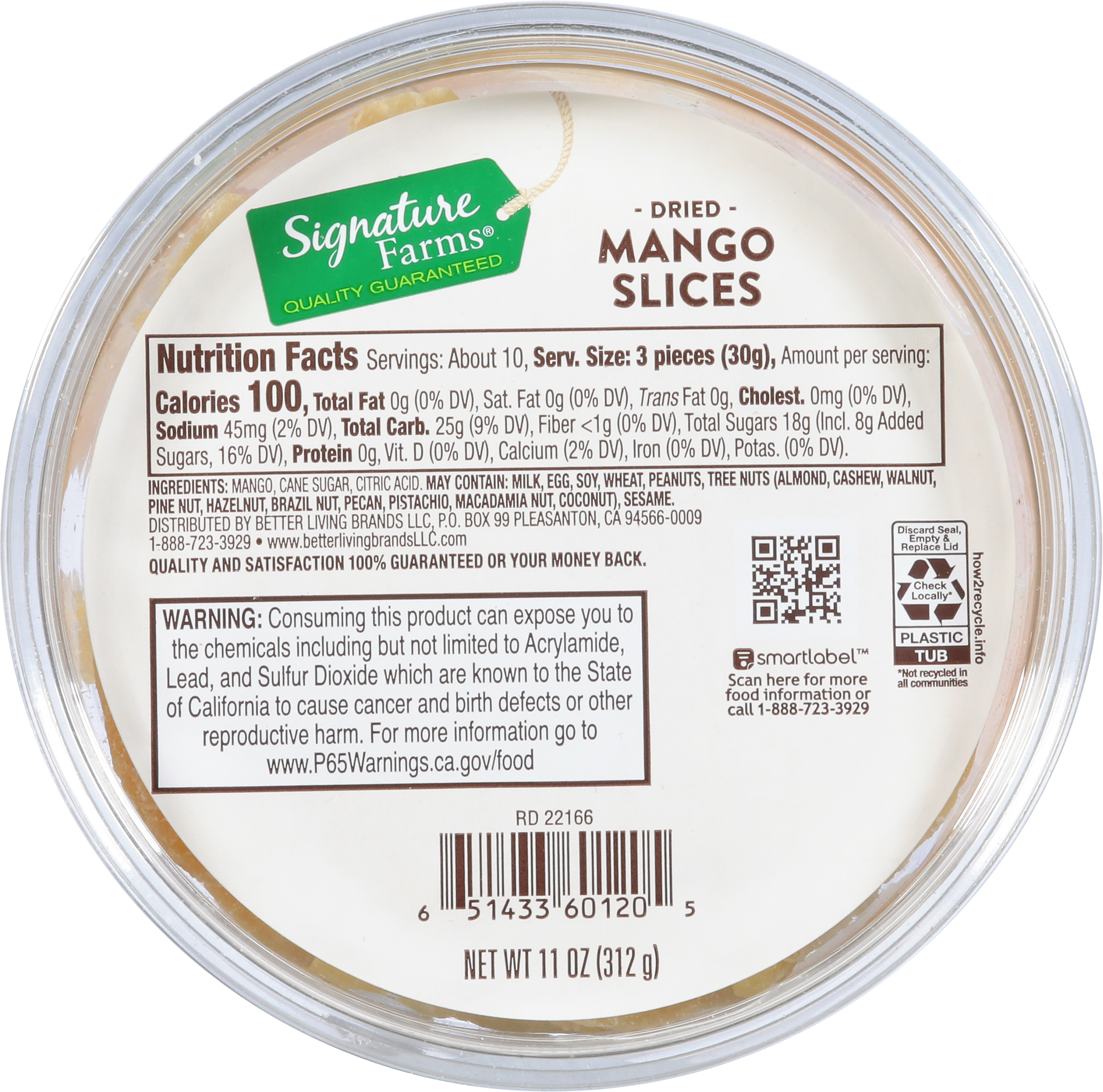 Mango Slices, Dried