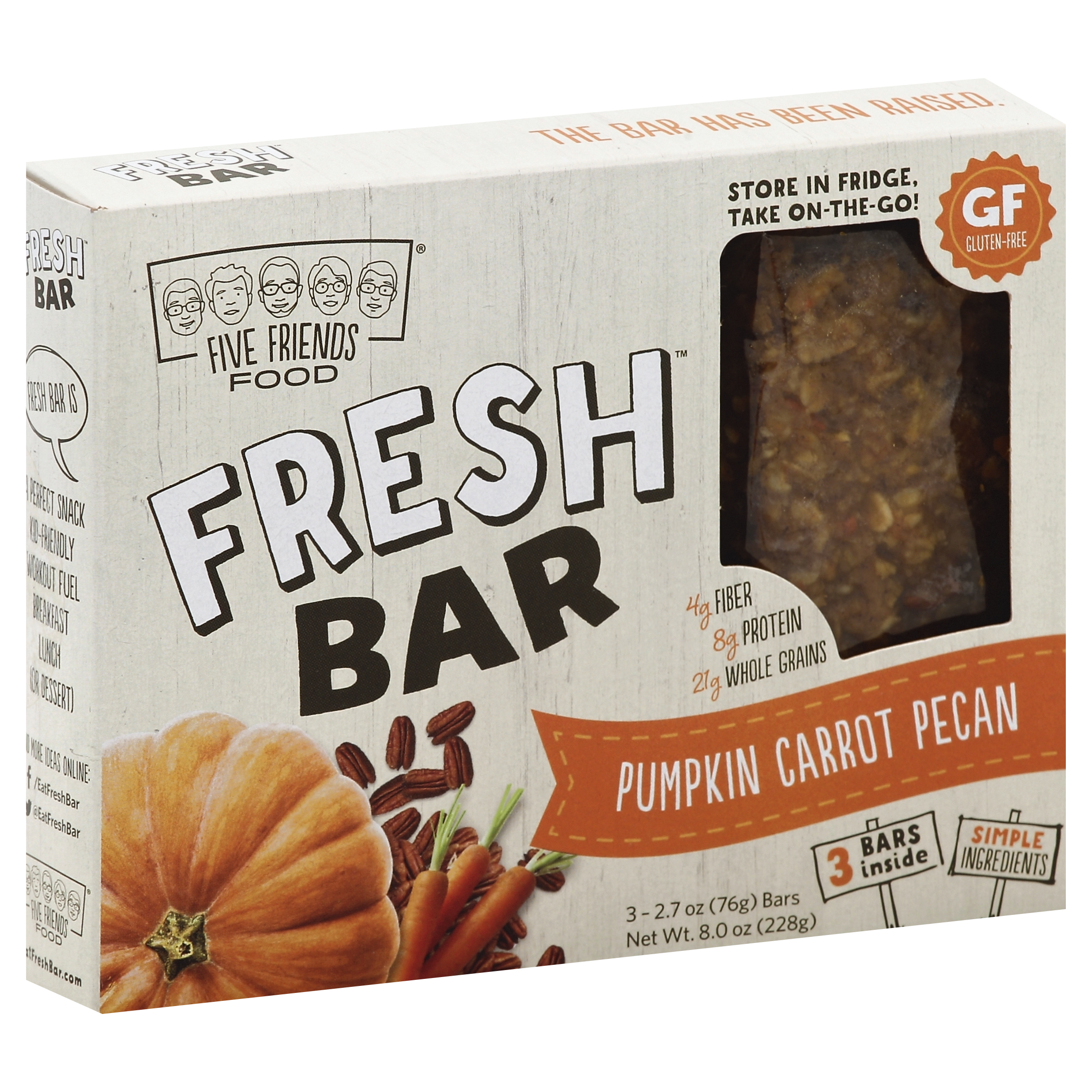 Five Friends Food Fresh Bar 3 Ea
