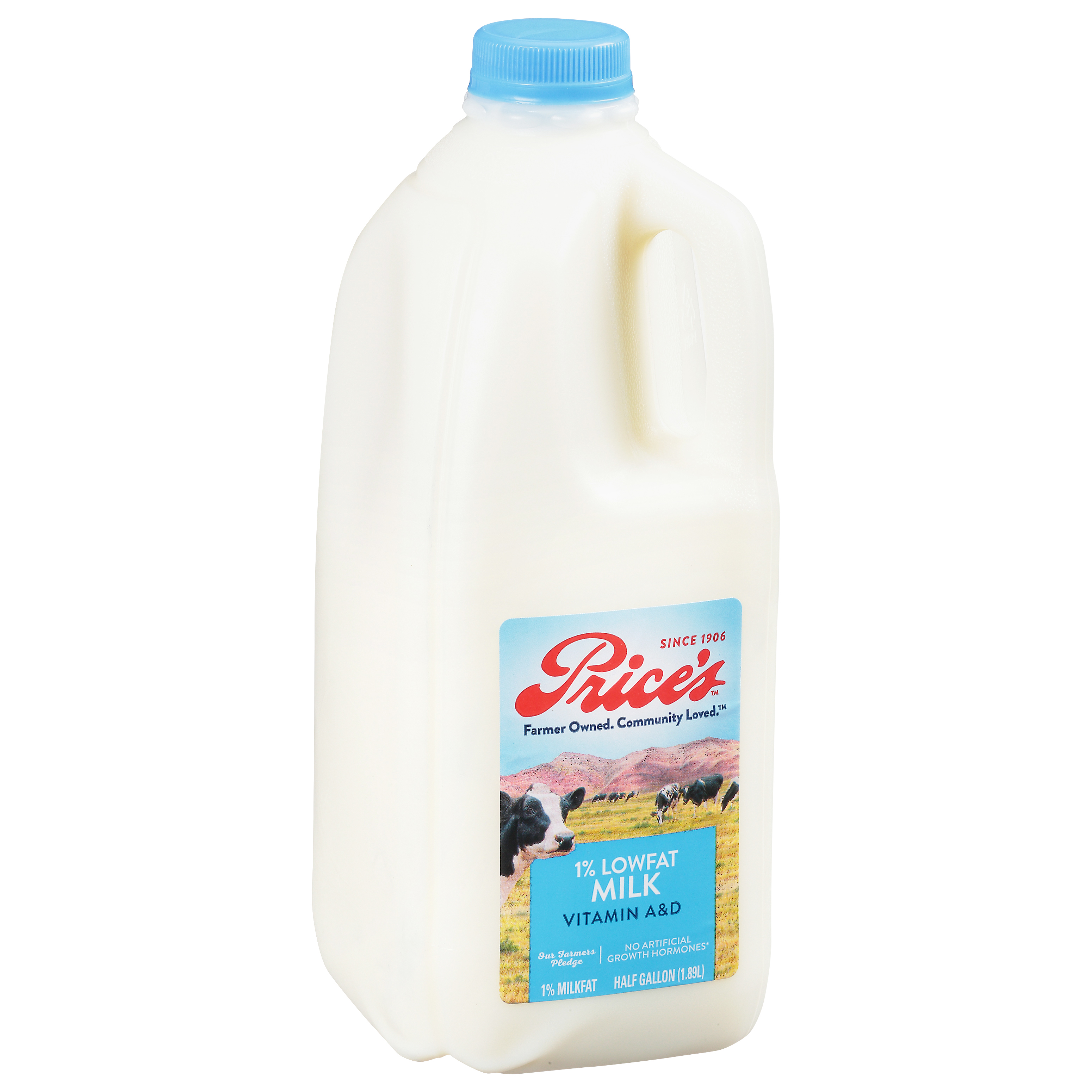 Price's 1% Lowfat Milk 0.5 Gal