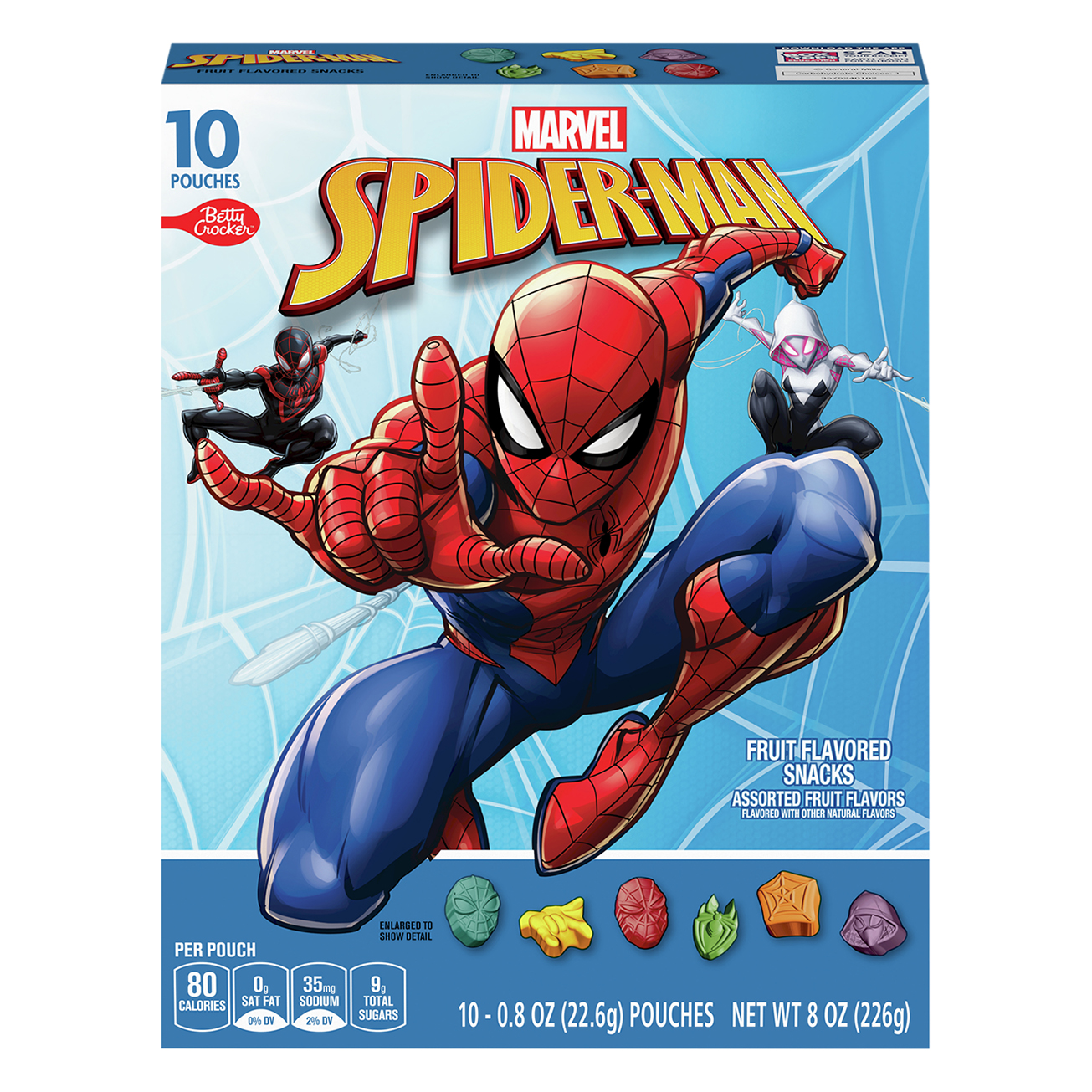 Fruit Flavored Snacks, Assorted Fruit Flavors, Marvel Spider- Man