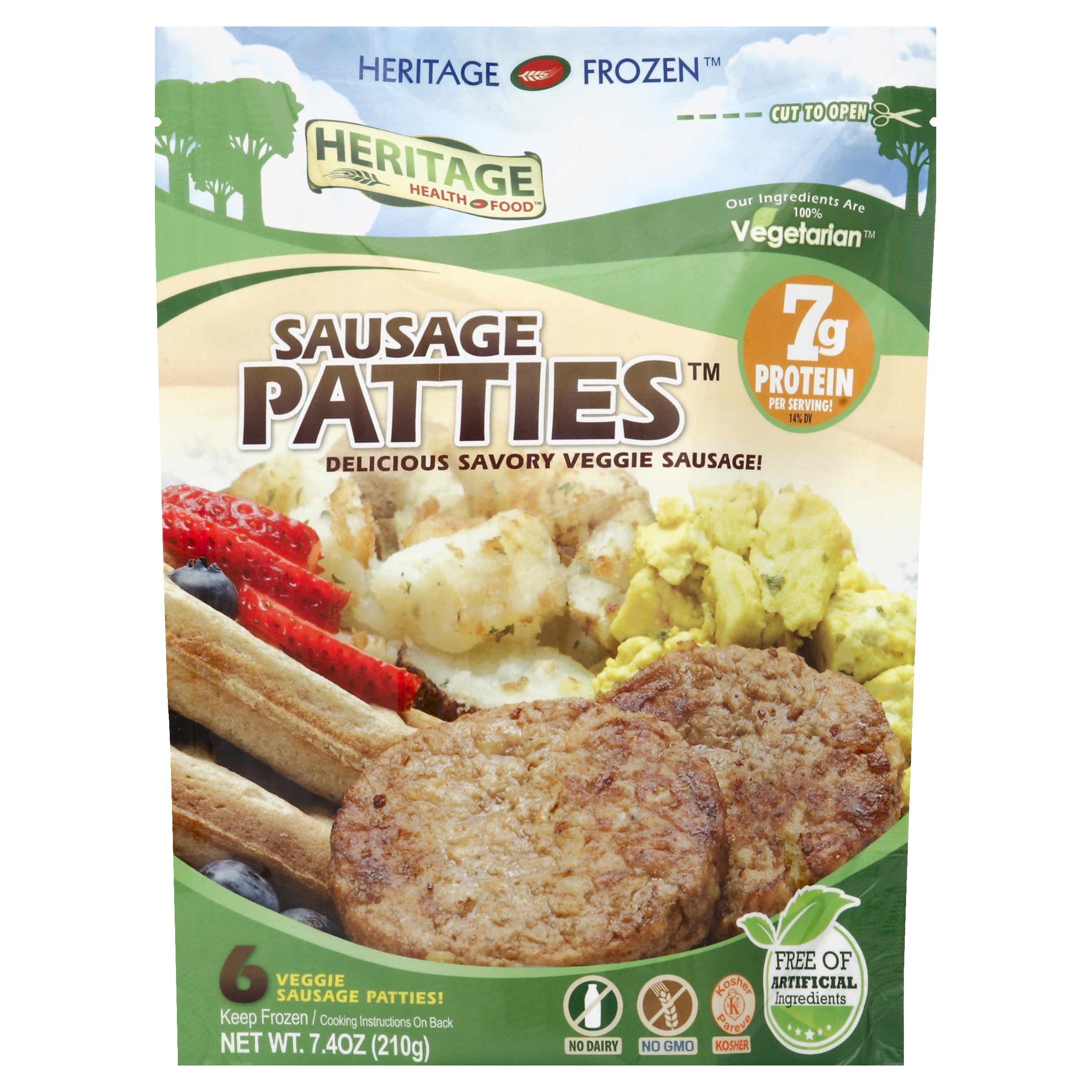 Heritage Health Food Sausage Patties 6 Ea