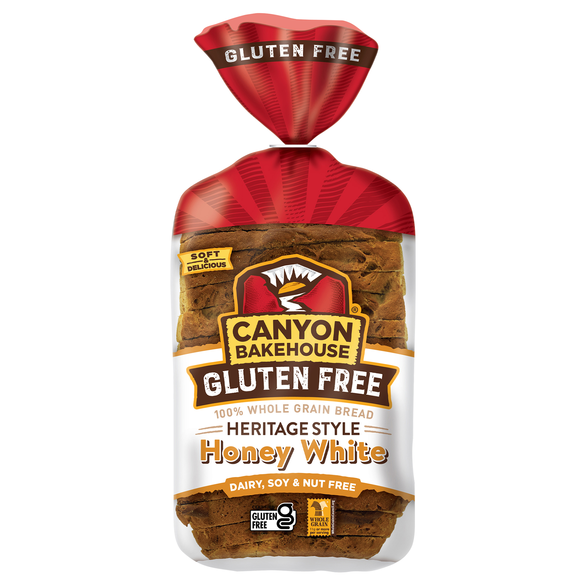 Bread, Gluten Free, Whole Grain, Honey White, Heritage Style