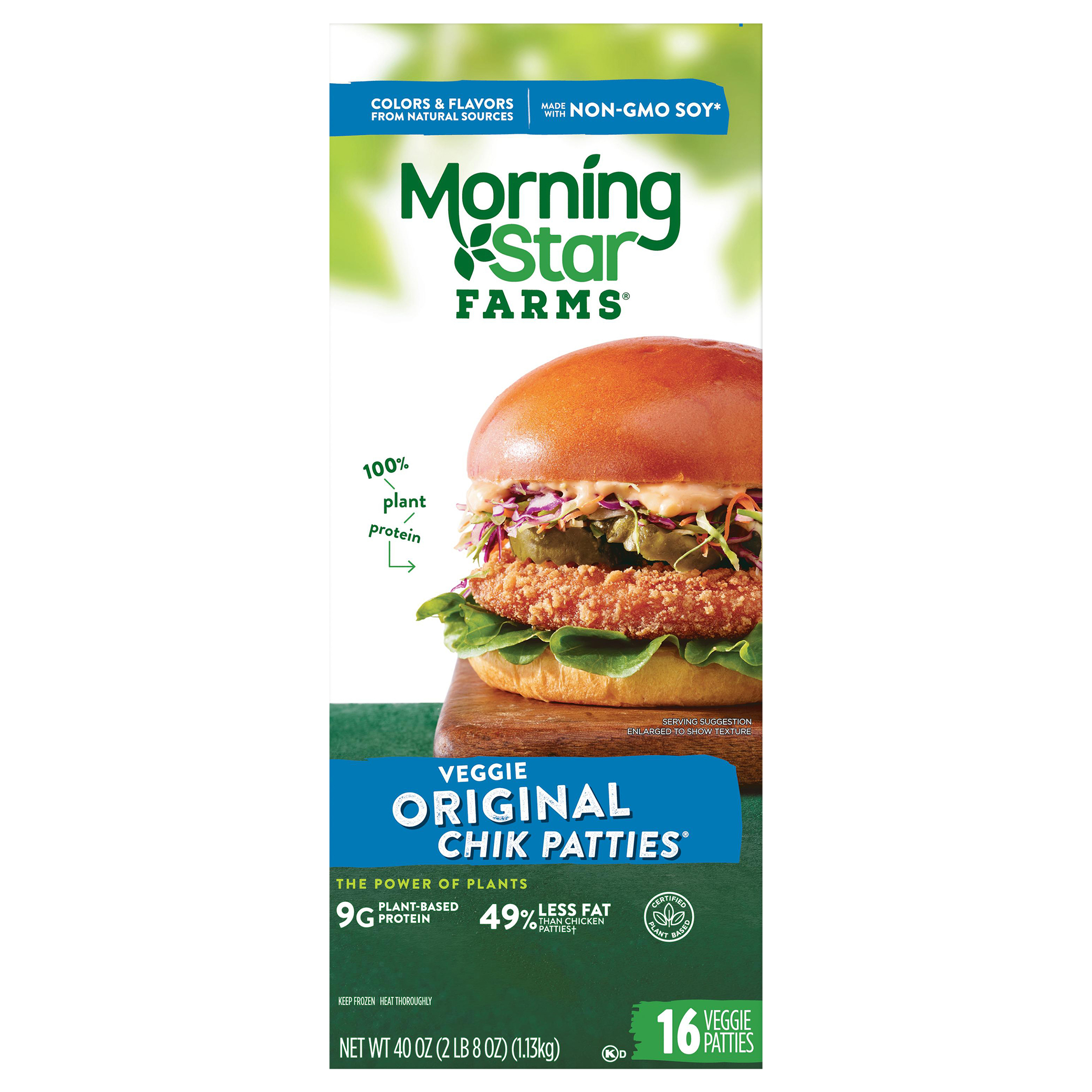 Chik Patties, Veggie, Original