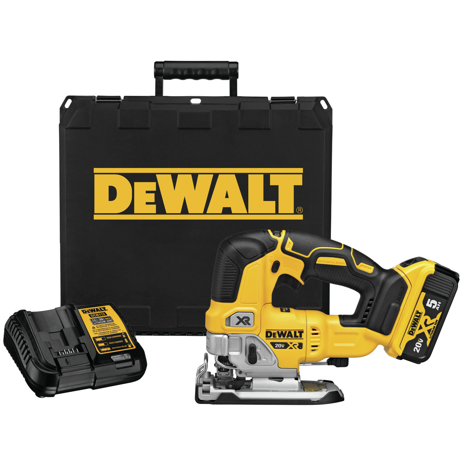 White Cap | DEWALT 20V Max Brushless Jigsaw Kit