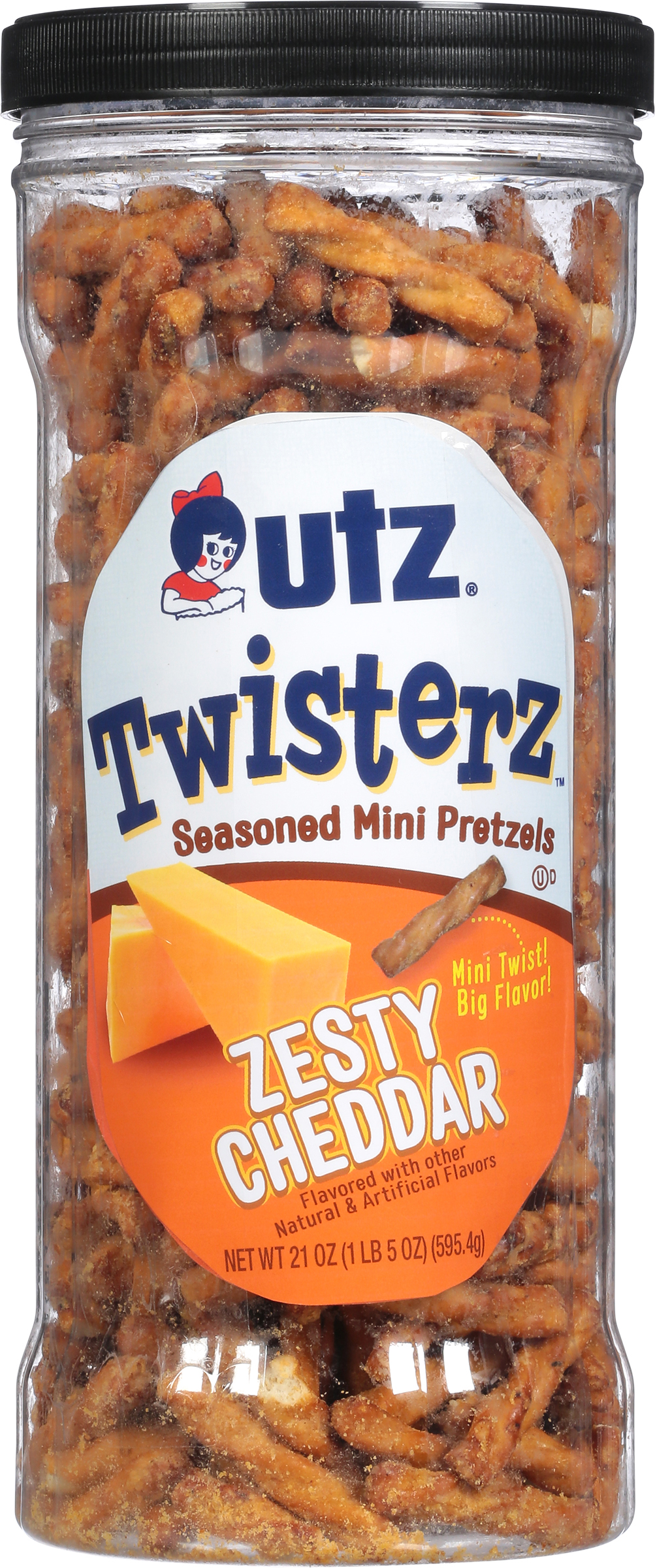 Mini Pretzels, Seasoned, Zesty Cheddar