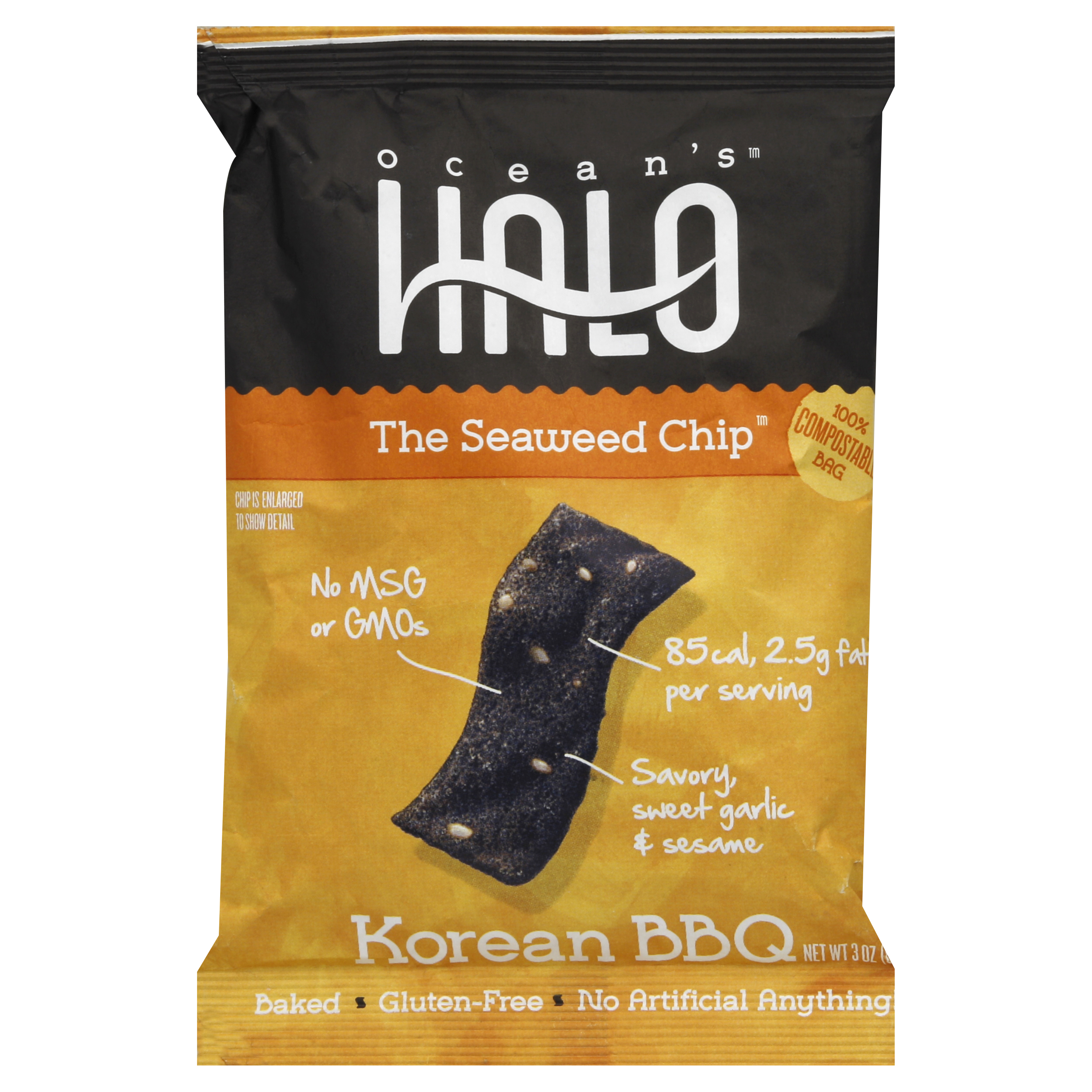 Oceans Halo Seaweed Chips 3 Oz
