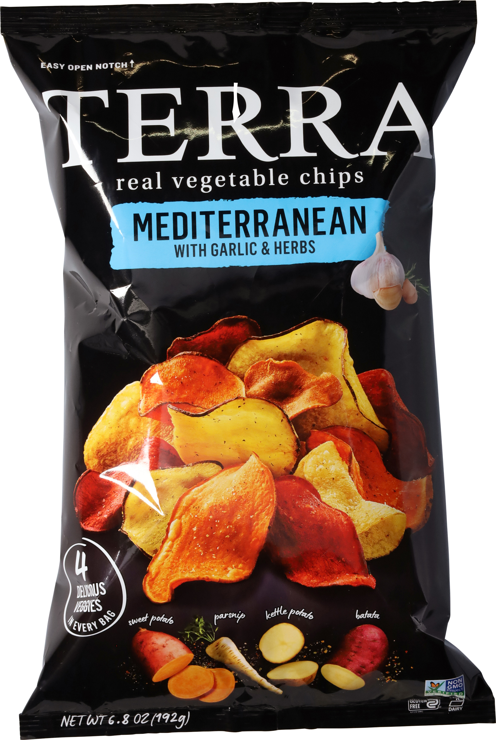 Vegetable Chips, Real, Mediterranean with Garlic & Herbs