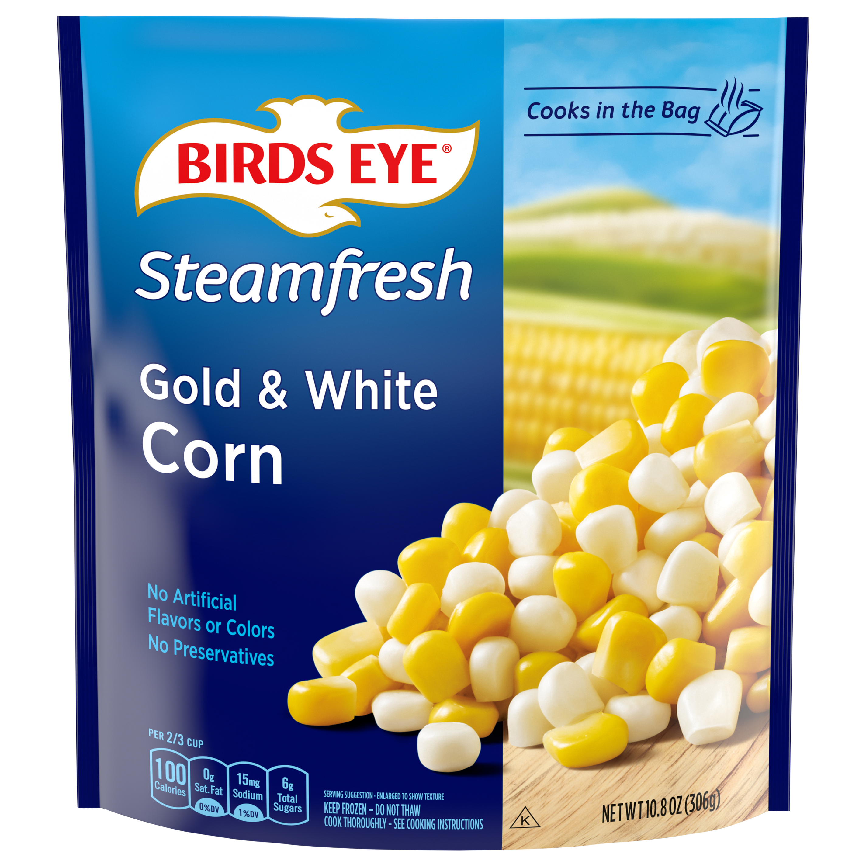 Steamfresh Gold and White Corn Frozen Vegetable