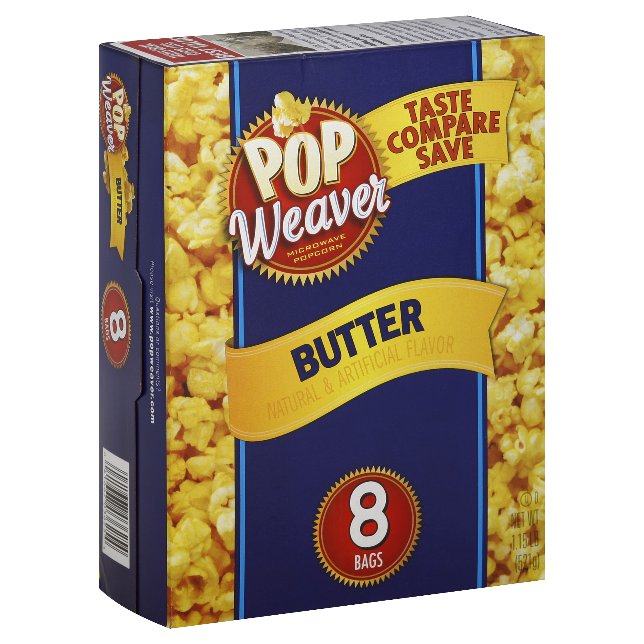 Pop Weaver Popcorn 8 Ea