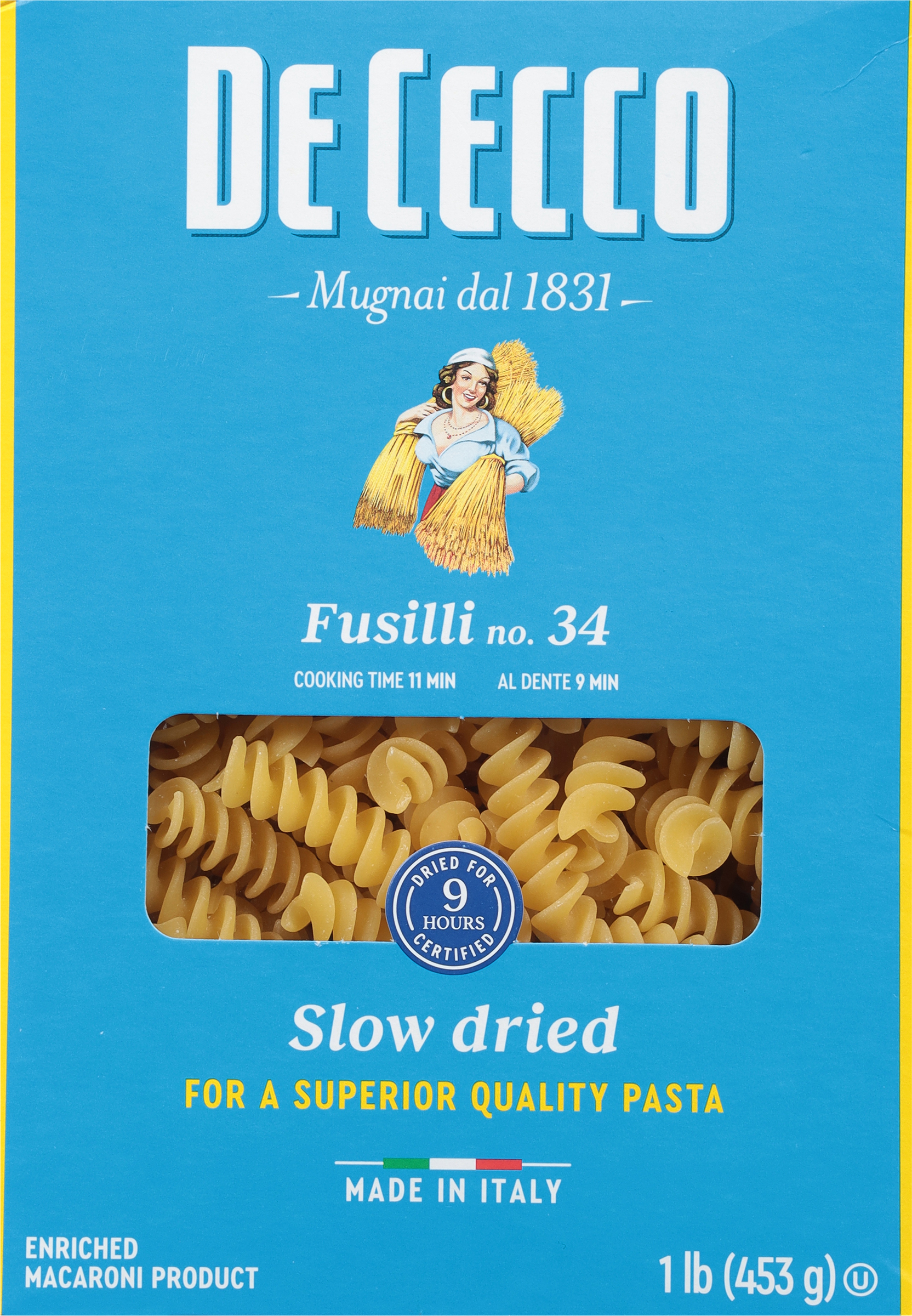 Fusilli, No. 34, Slow Dried