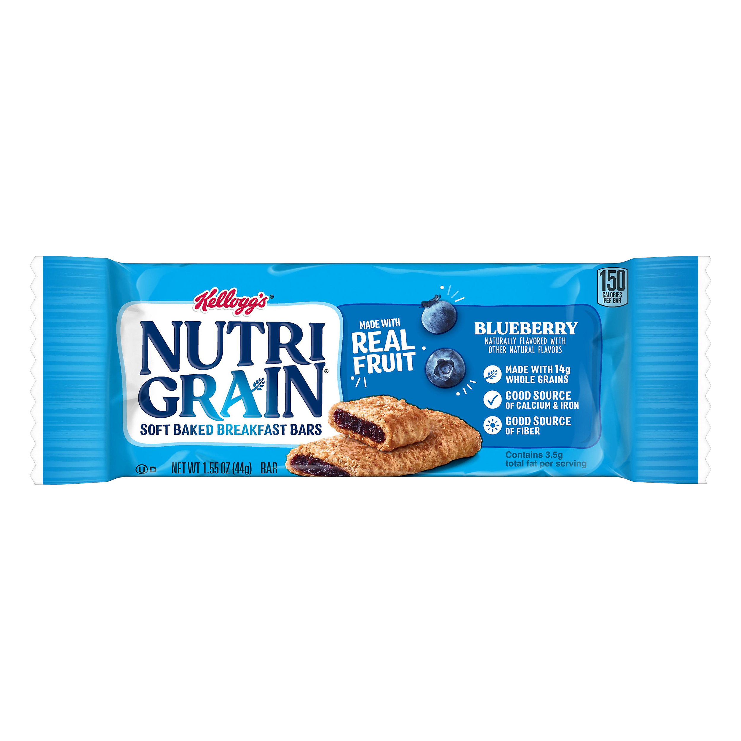 Kellogg's Nutri-grain Soft Baked Blueberry Breakfast Bars 1.55 Oz