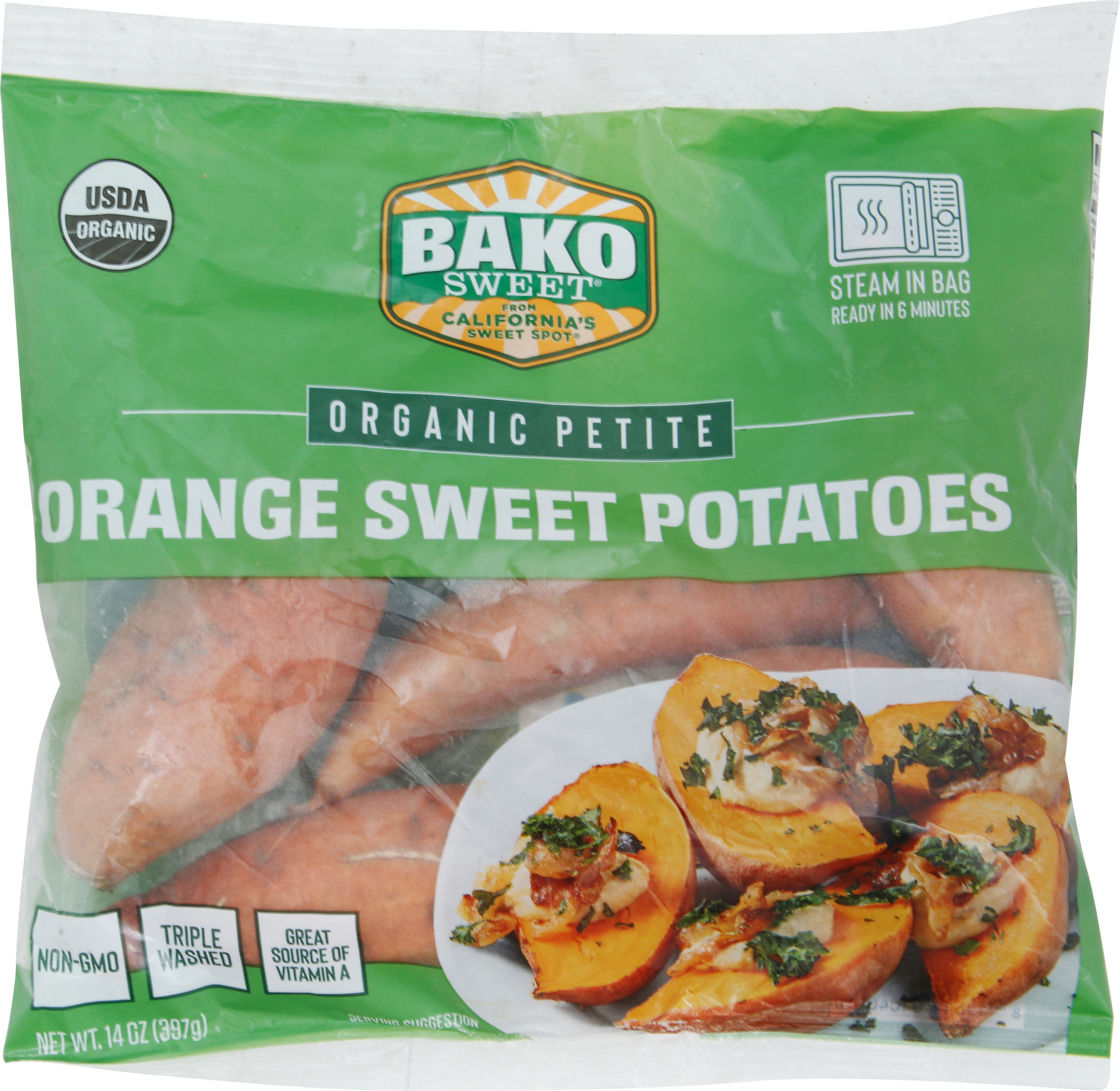 Sweet Potatoes, Orange, Organic, Petite