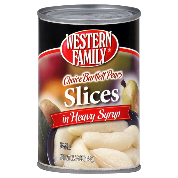 Western Family Pears 15.25 Oz