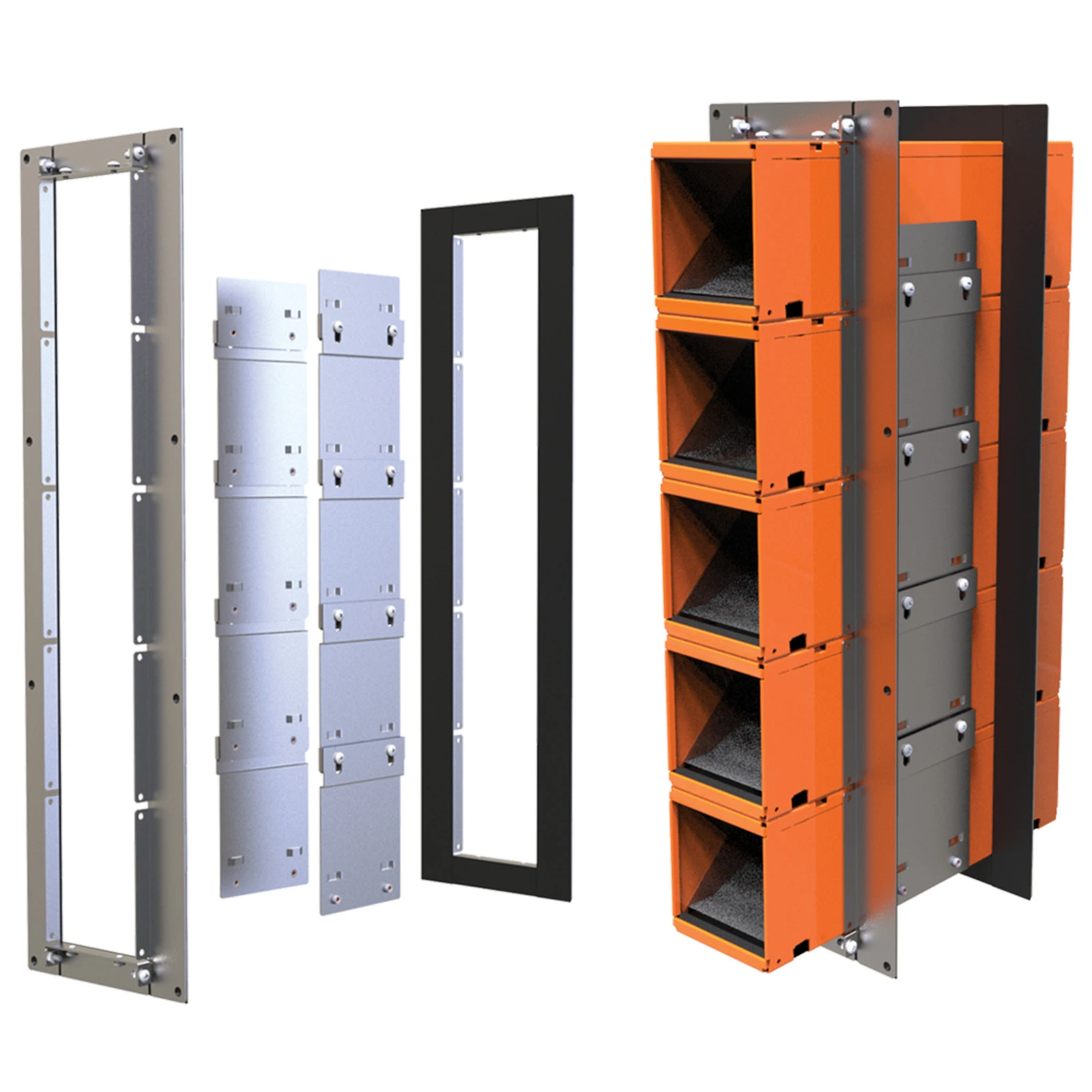 White Cap | Series 44+ Ez Path Vertical Multi-Gang Wall Bracket