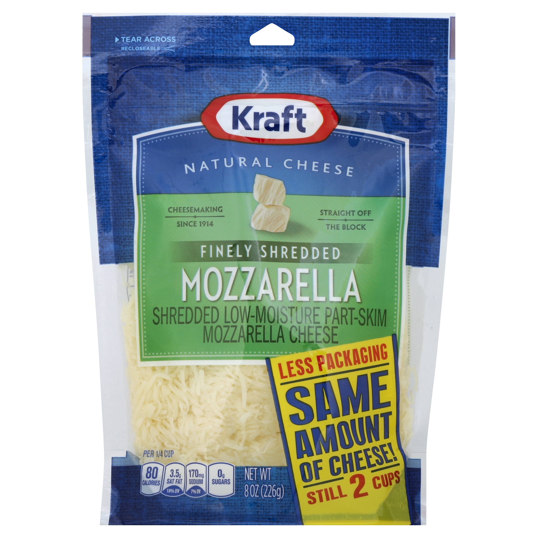 Kraft Finely Shredded Cheese 8 Oz