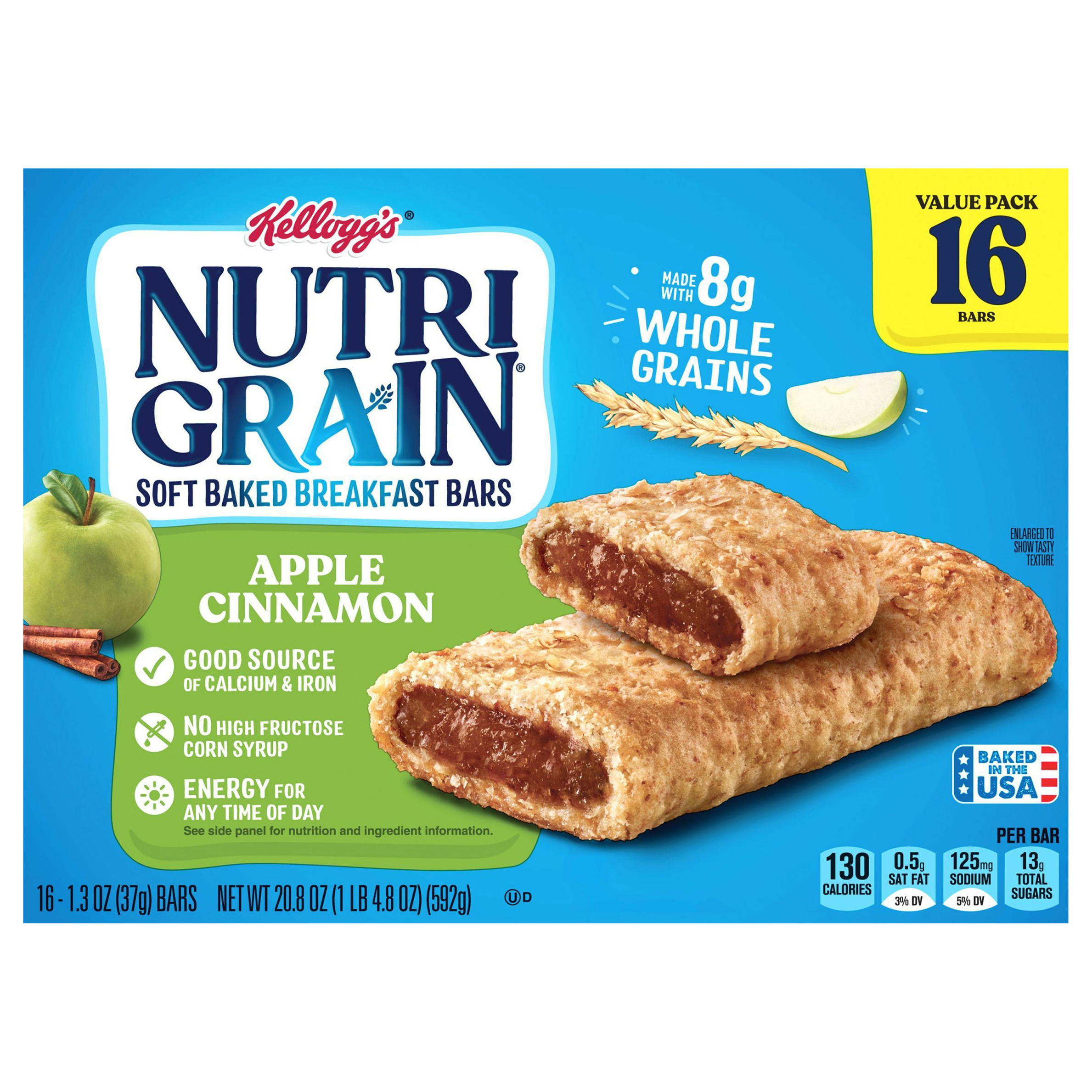 Breakfast Bars, Soft Baked, Apple Cinnamon, Value Pack