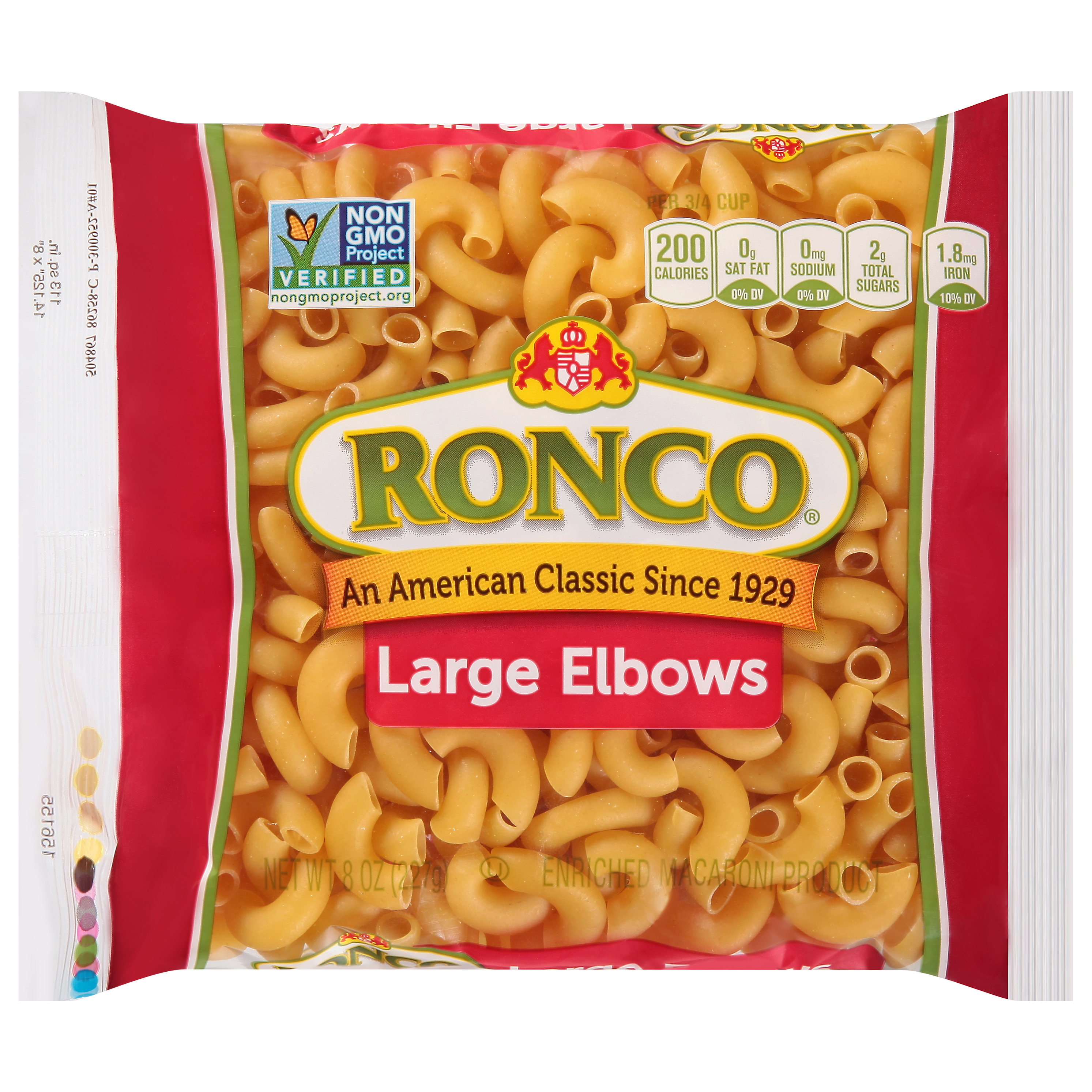 Ronco Large Elbows 8 Oz