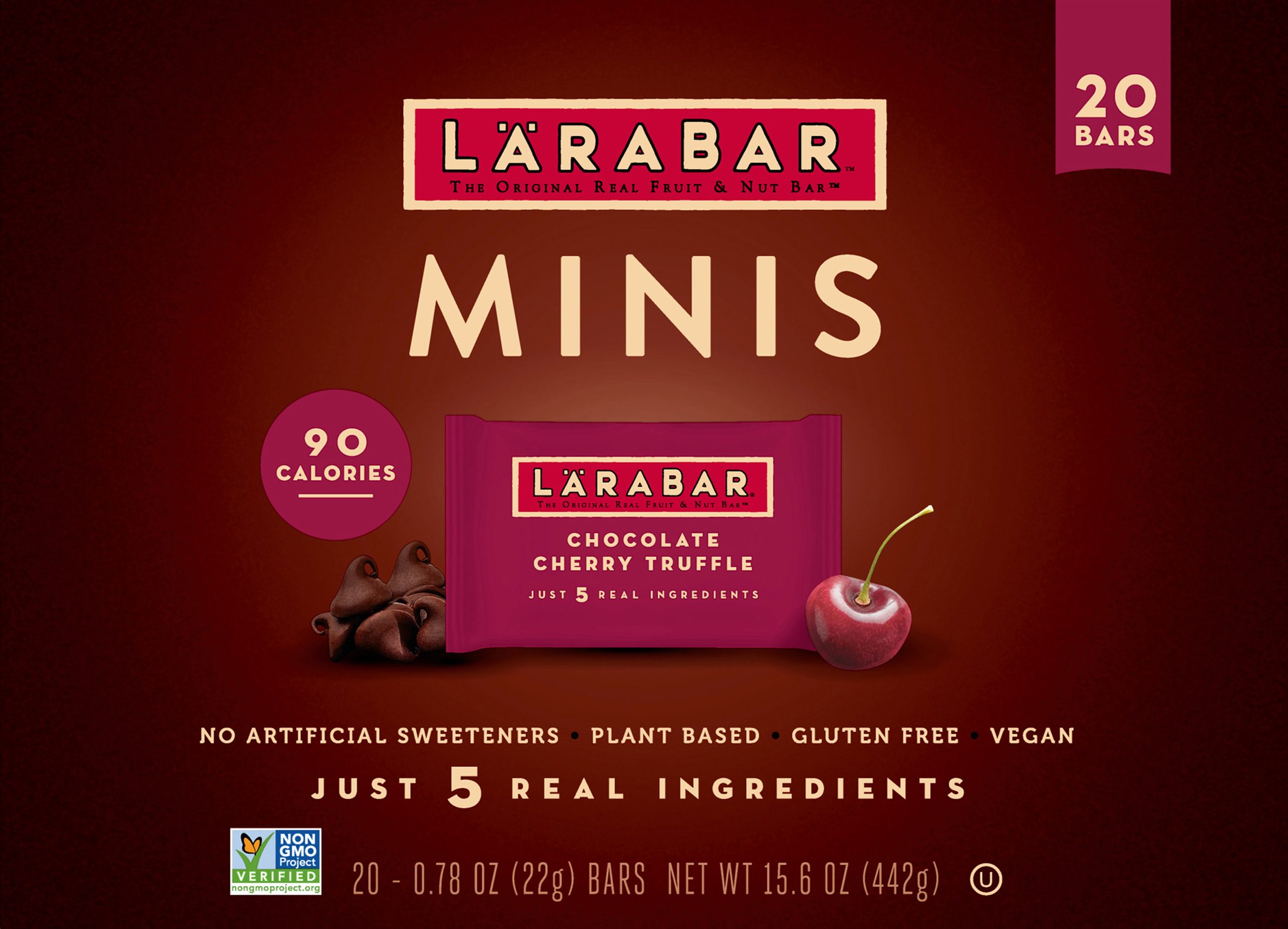 Fruit & Nut Bars, Chocolate Cherry Truffle, Minis