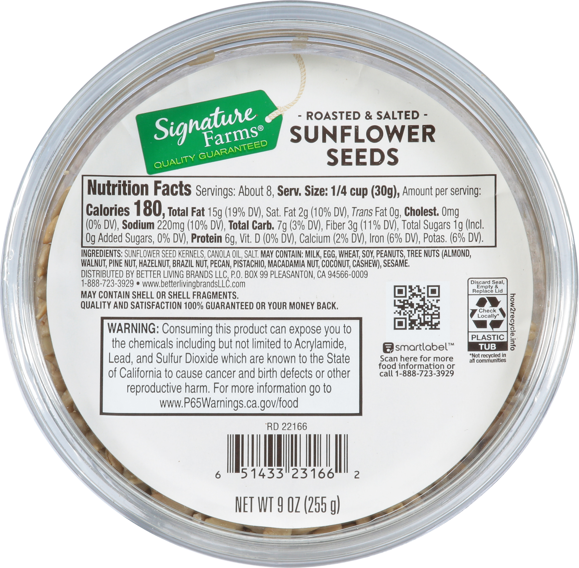 Sunflower Seeds, Roasted & Salted