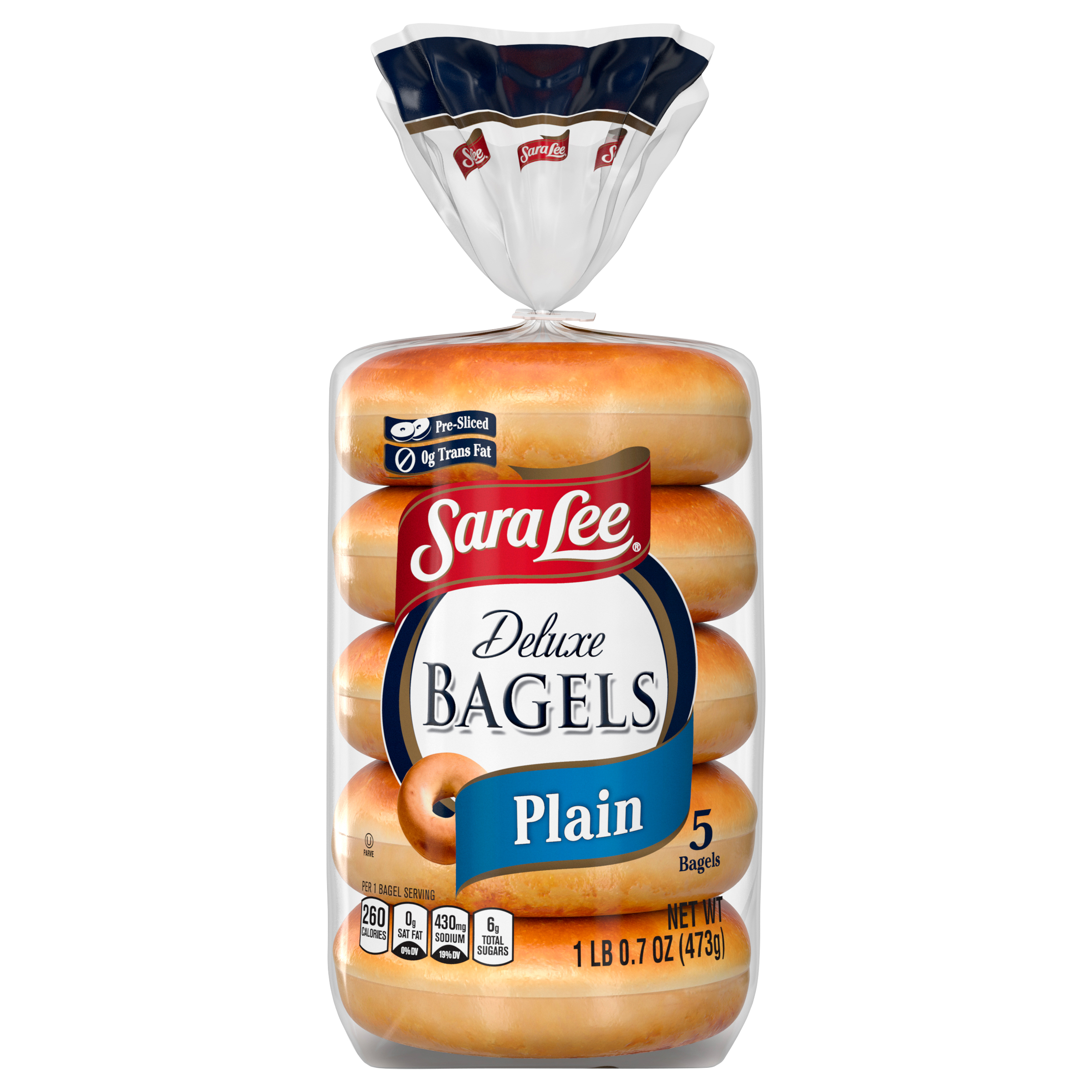 Calories in Bagels, Plain, PreSliced from Thomas'