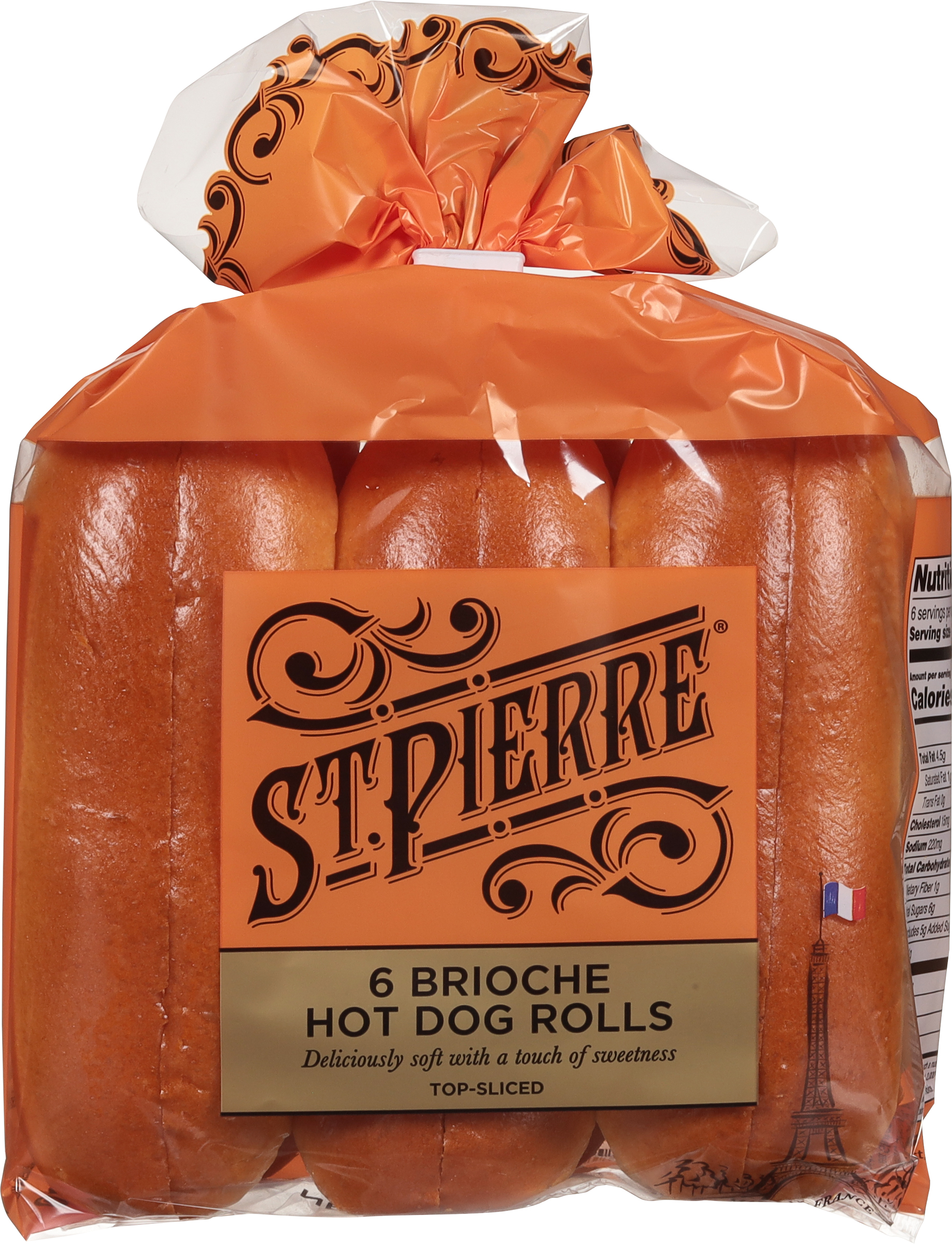 Hot Dog Rolls, Brioche, Top-Sliced