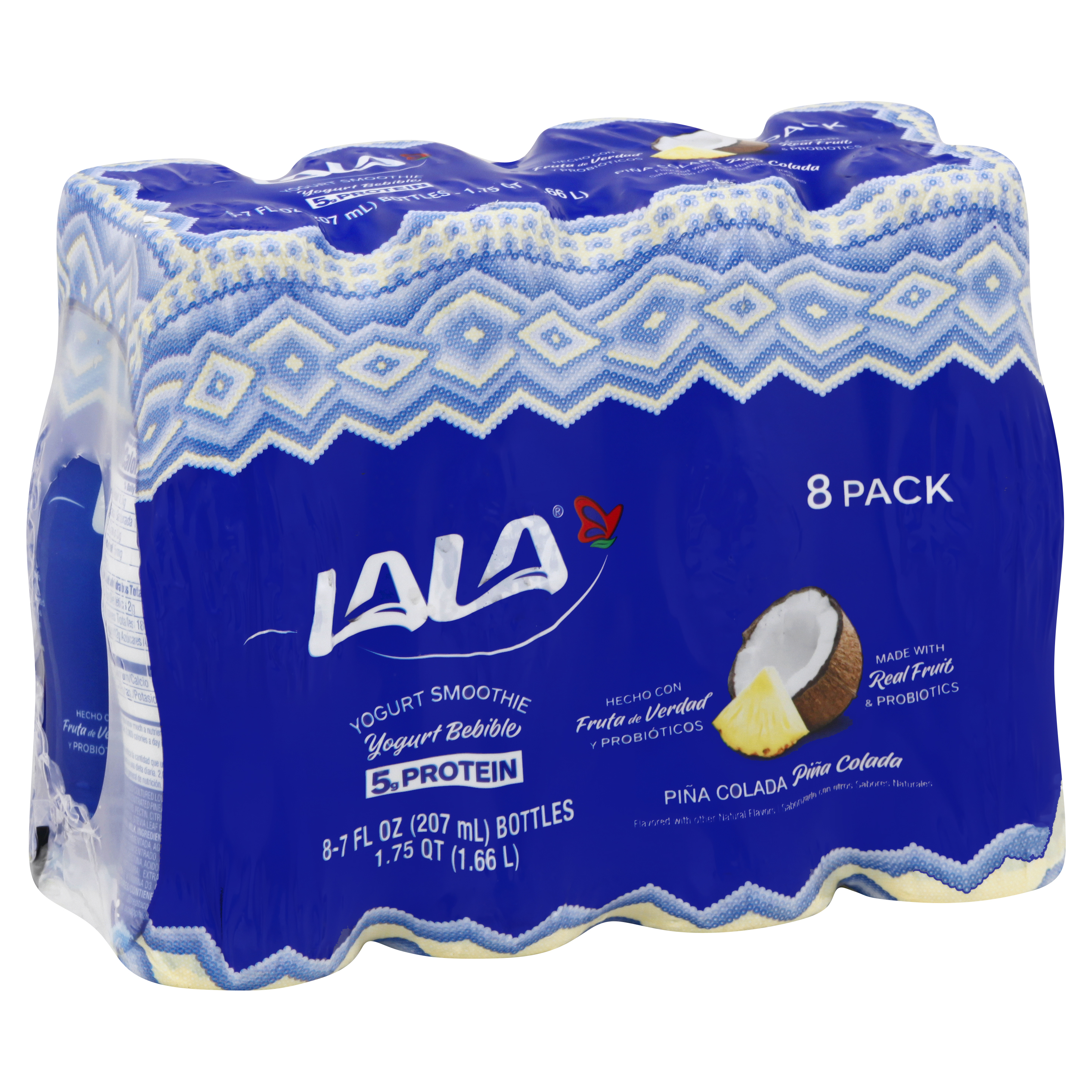 Lala 8 Pack Pina Colada Yogurt Smoothie 8 Ea