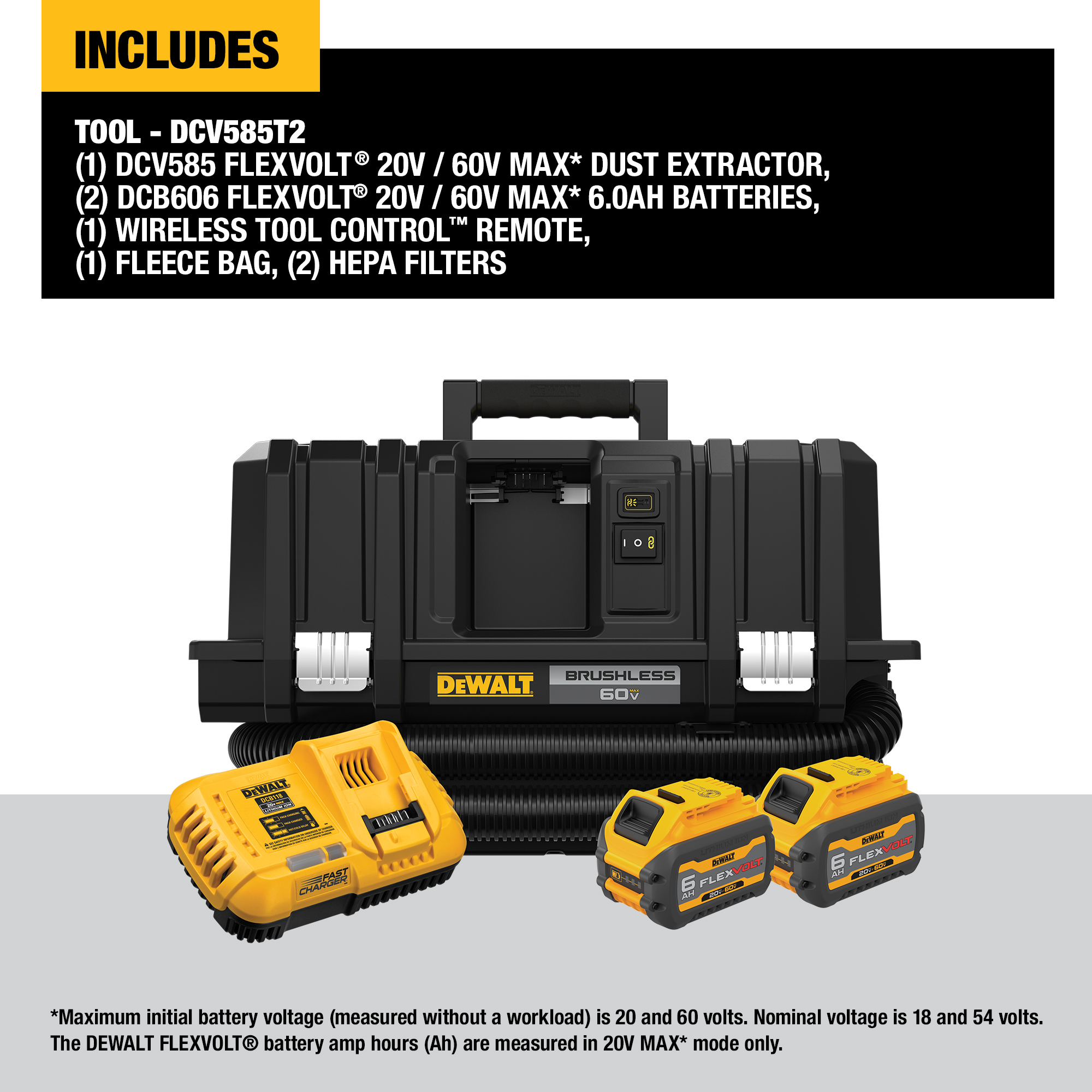 Dewalt dcv585t2 discount