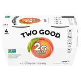 Yogurt, Low Fat, Peach, 4 Pack image