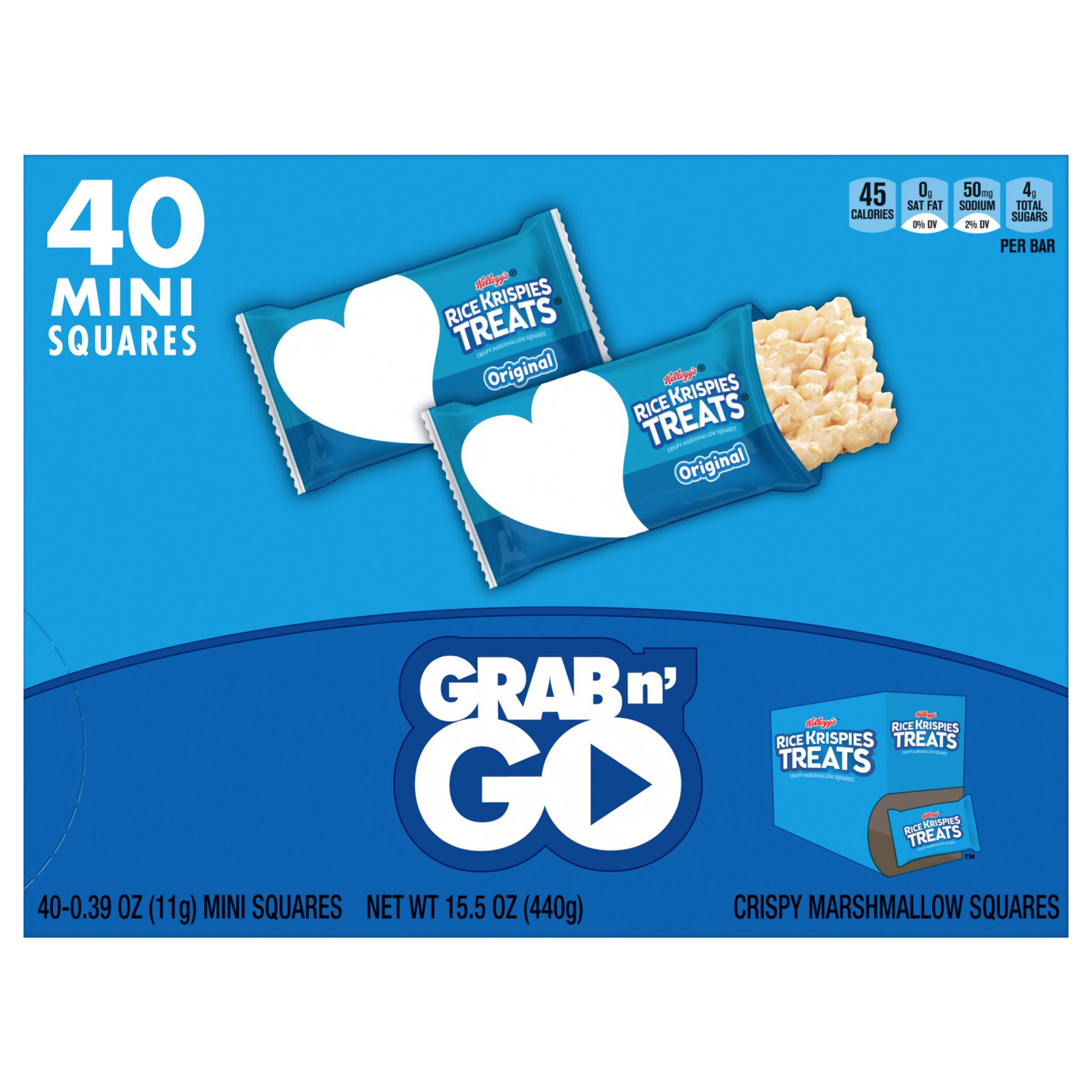 Marshmallow Squares, Crispy, Mini