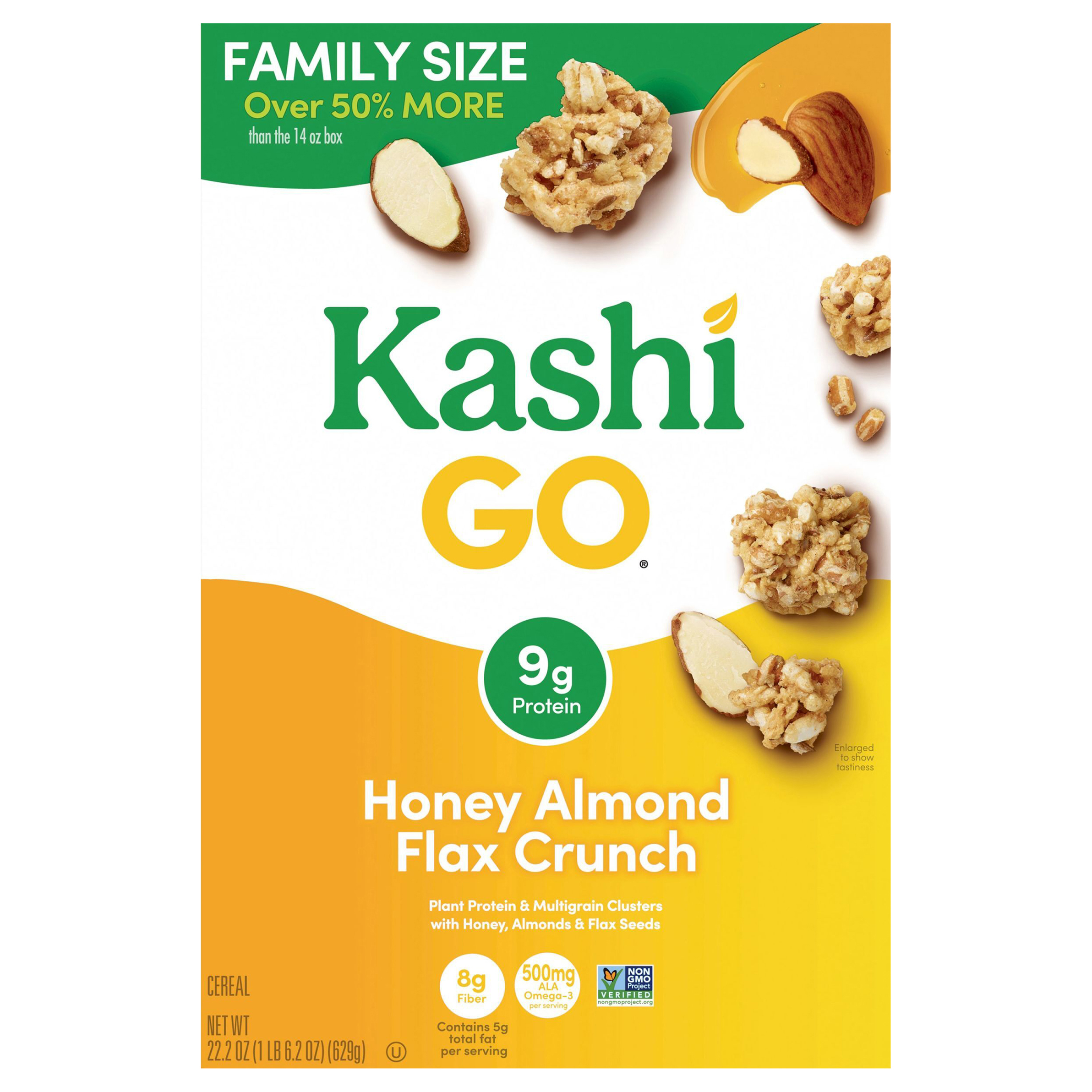 Cereal, Honey Almond Flax Crunch, Family Size