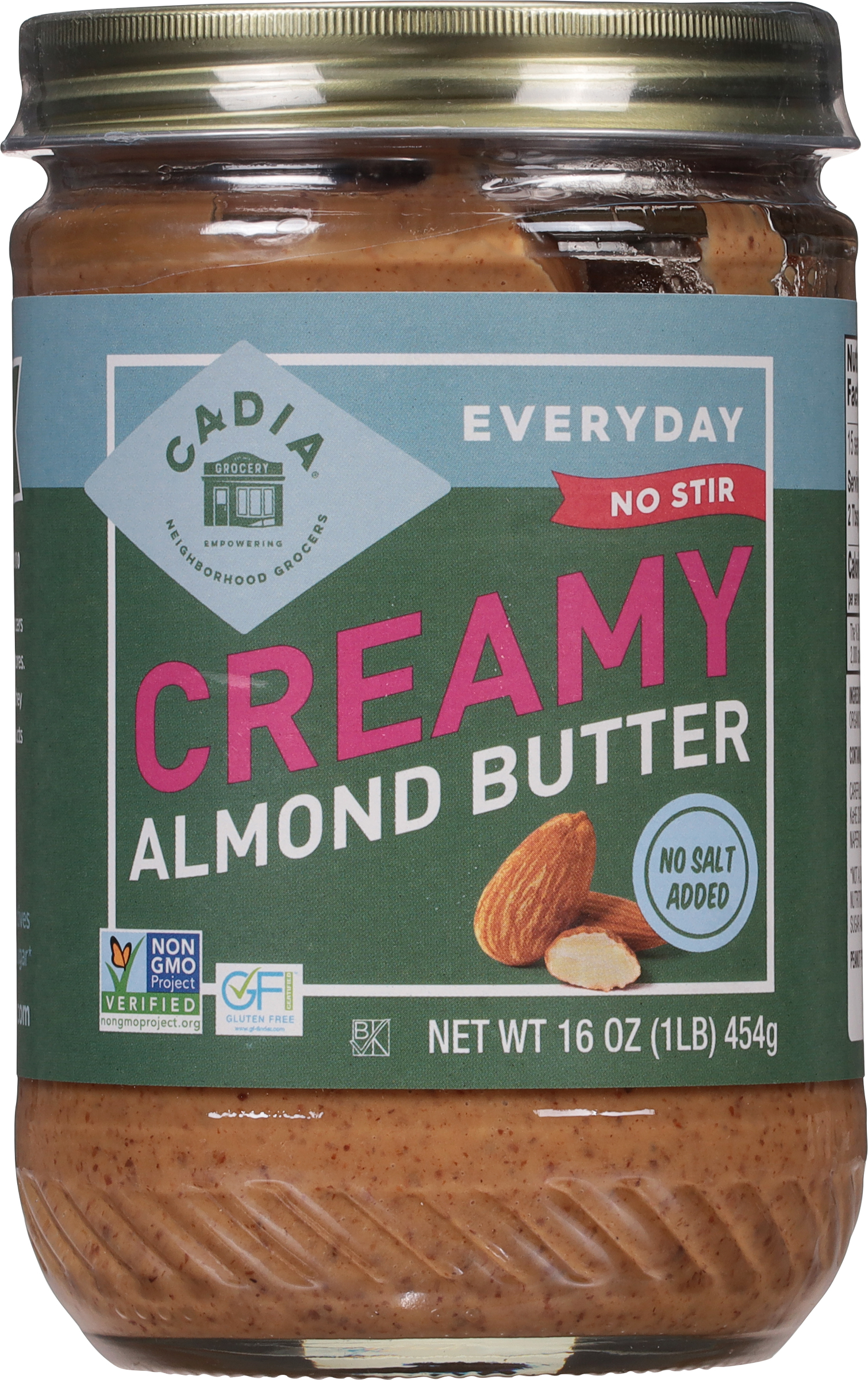 Almond Butter, No Salt Added, Creamy, No-Stir