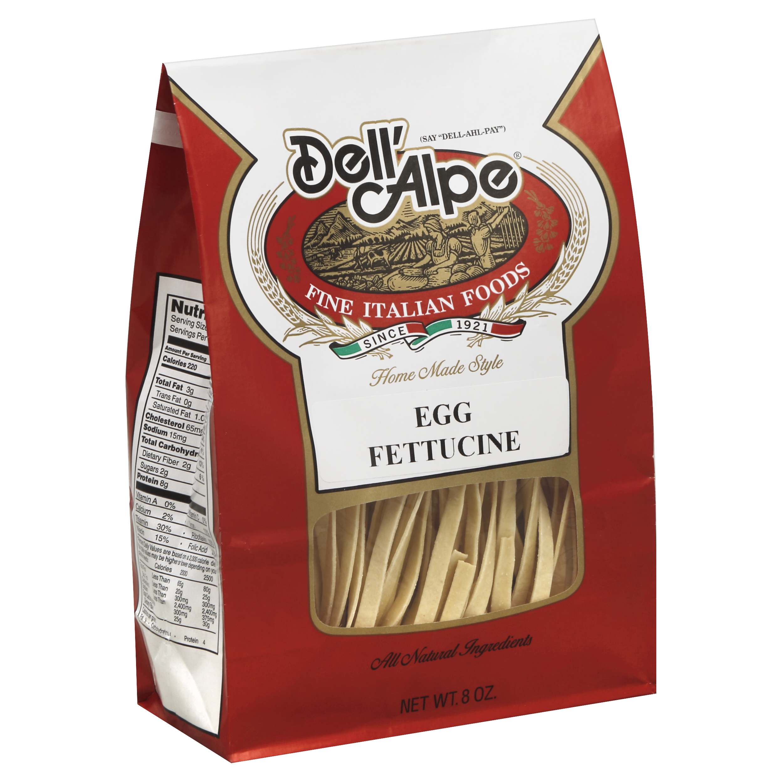 Dell'alpe Fettuccine 8 Oz