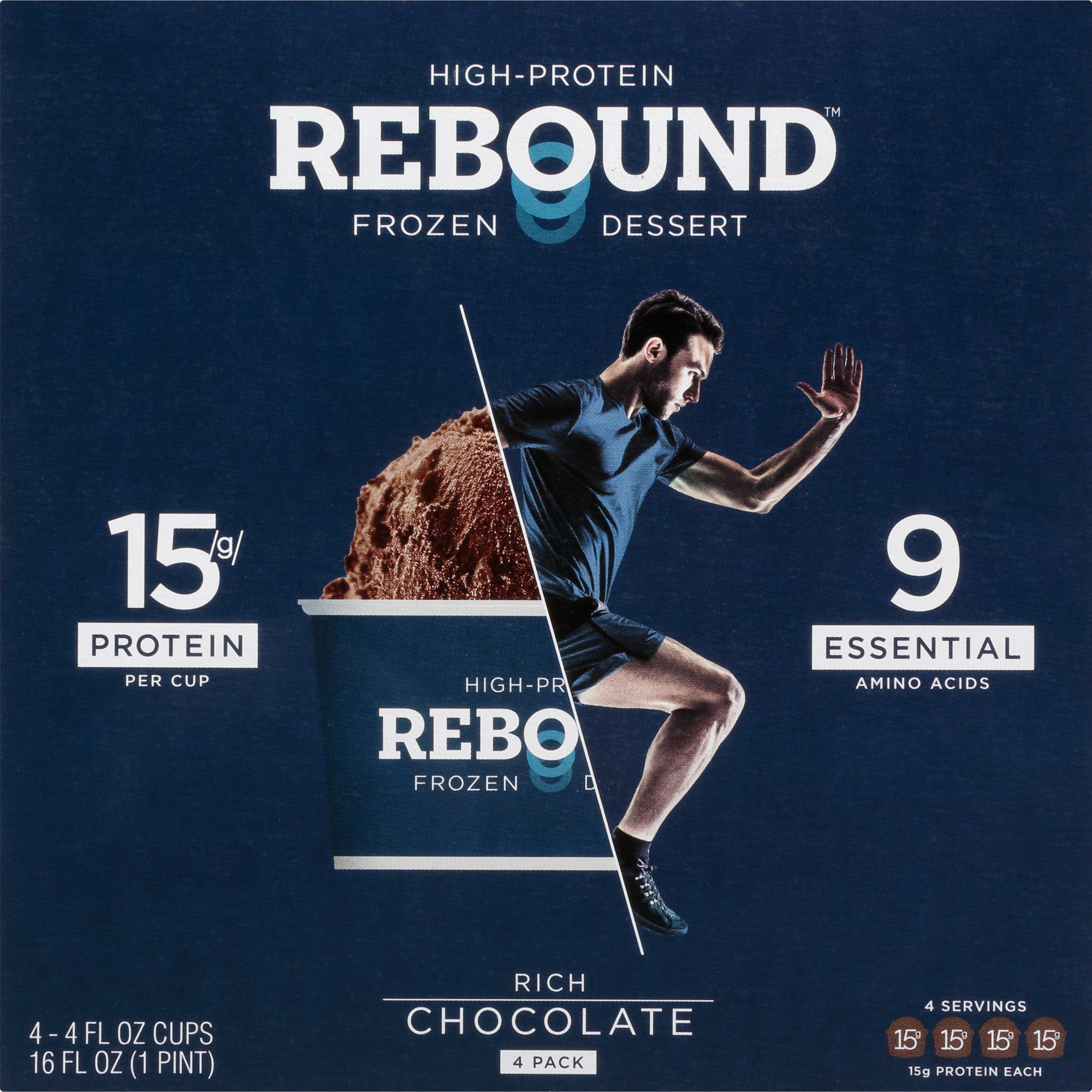 Frozen Dessert, Rich Chocolate, 4 Pack