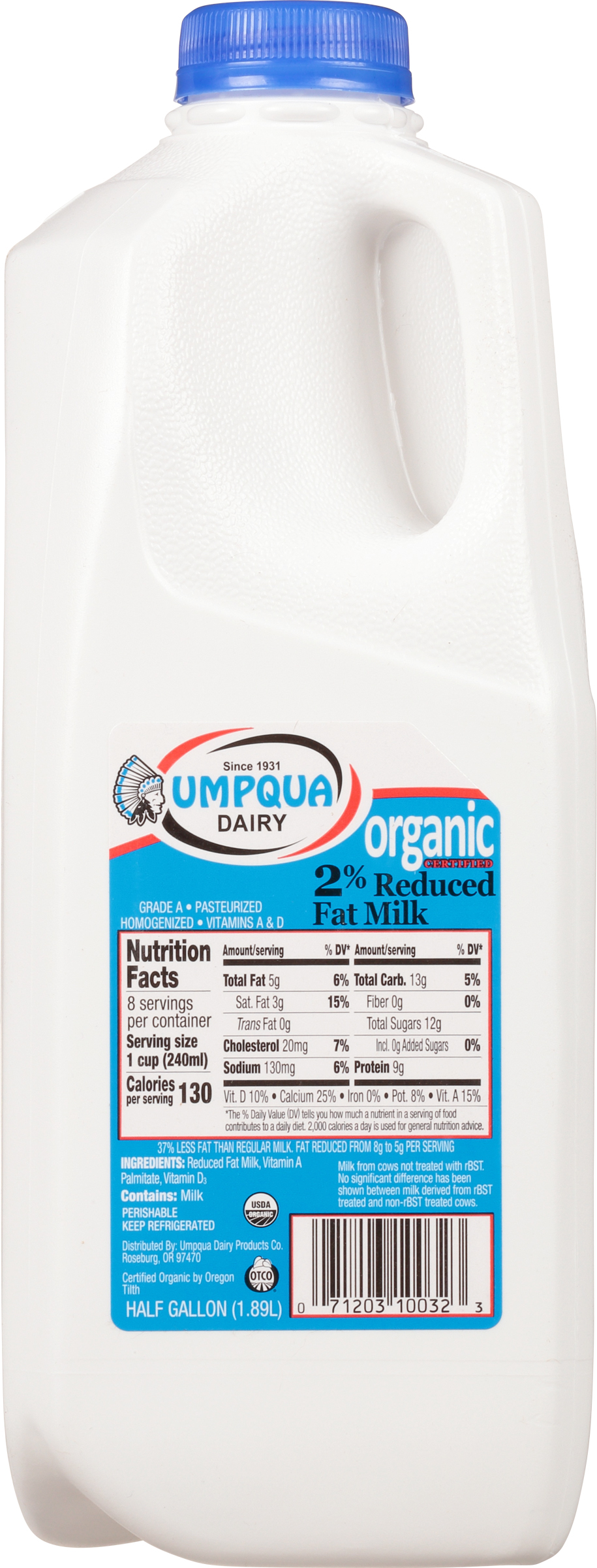 Milk, 2% Reduced Fat