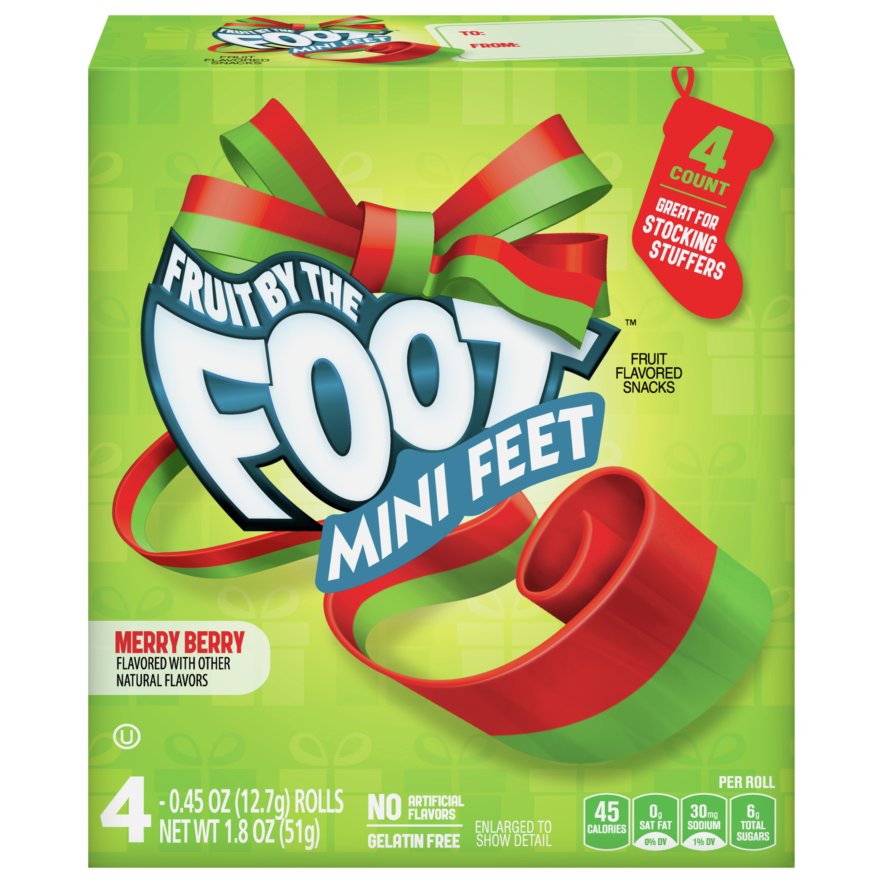 Fruit Flavored Snacks, Merry Berry, Mini Feet