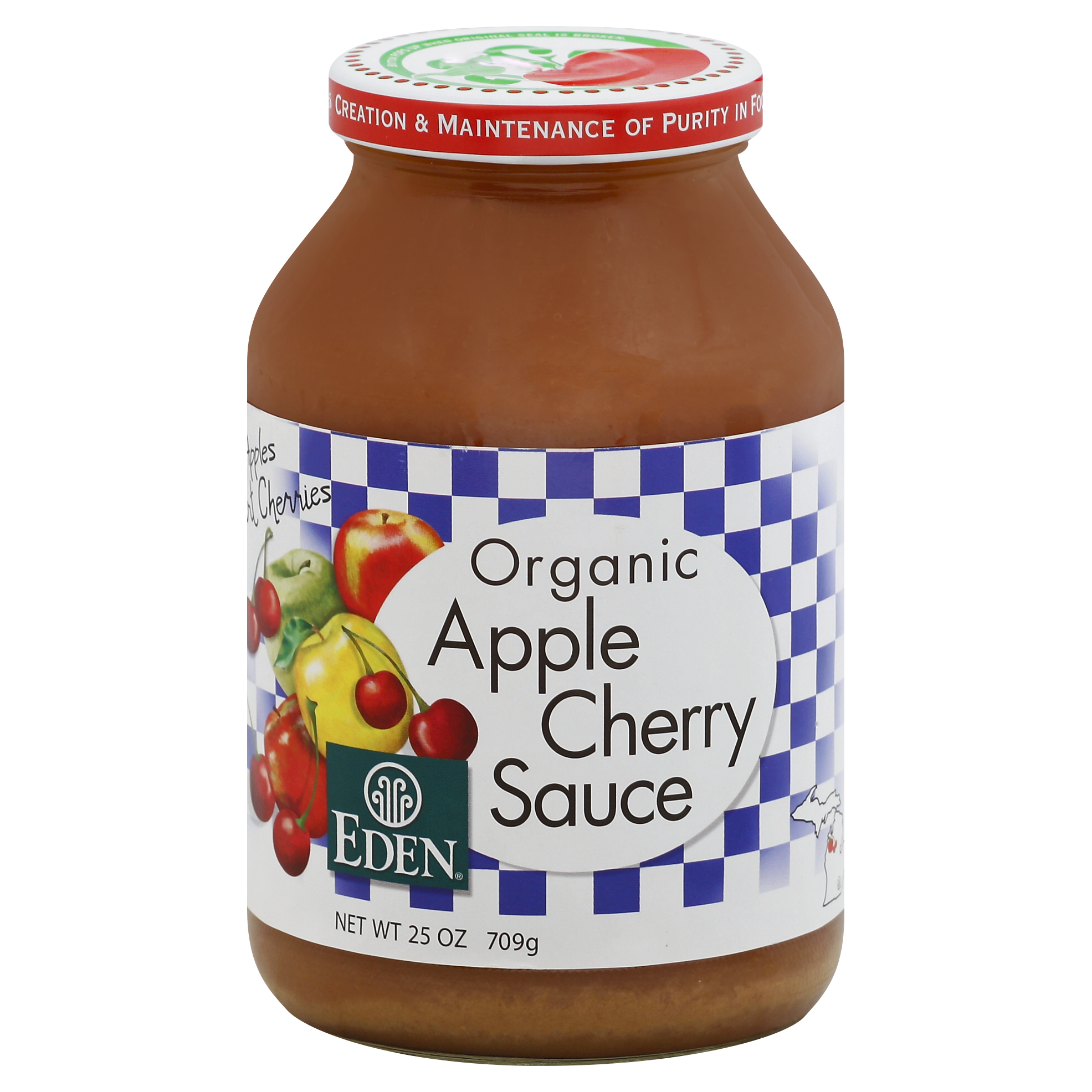 Eden Apple Cherry Sauce 25 Oz
