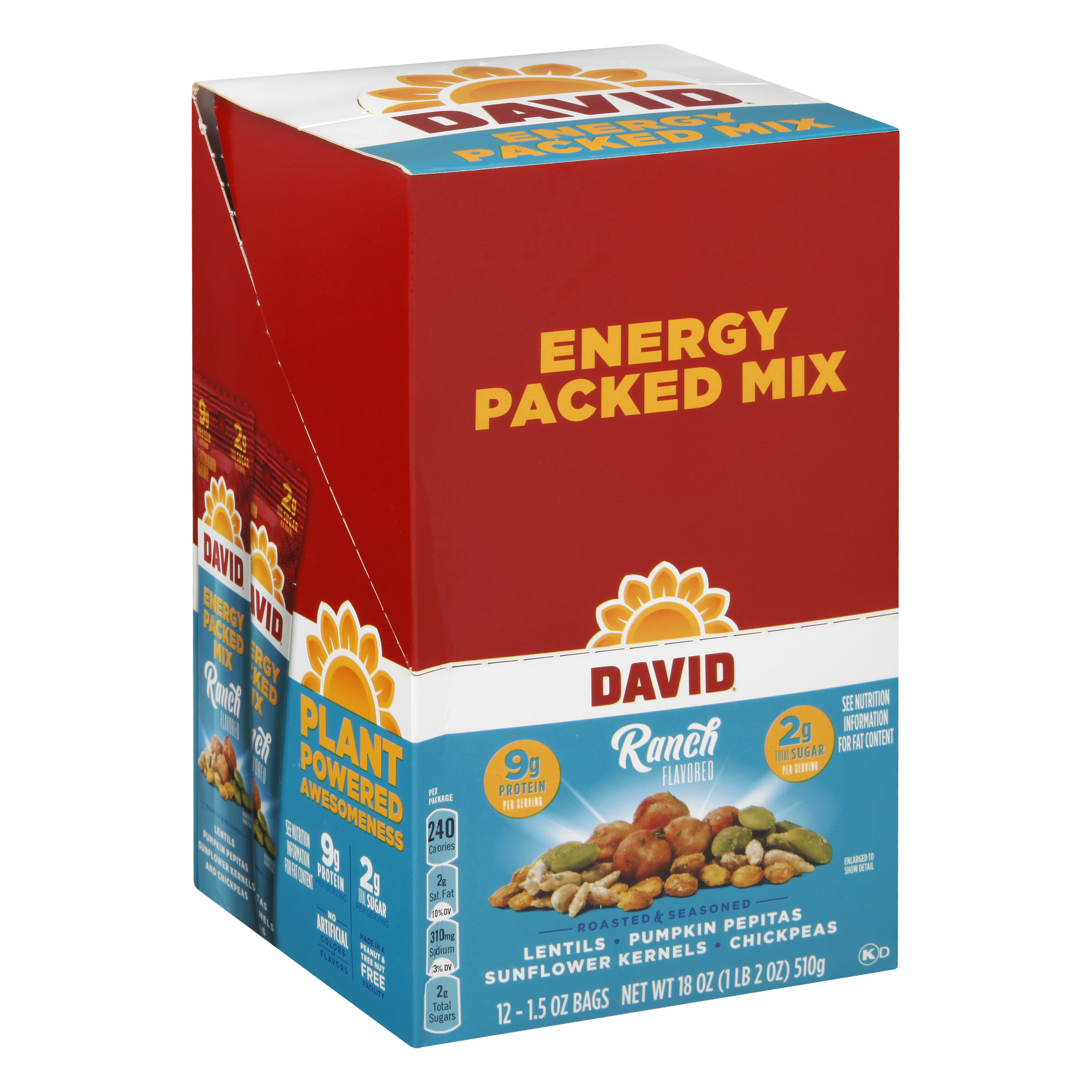 David Ranch Energy Packed Mix 12 Ea