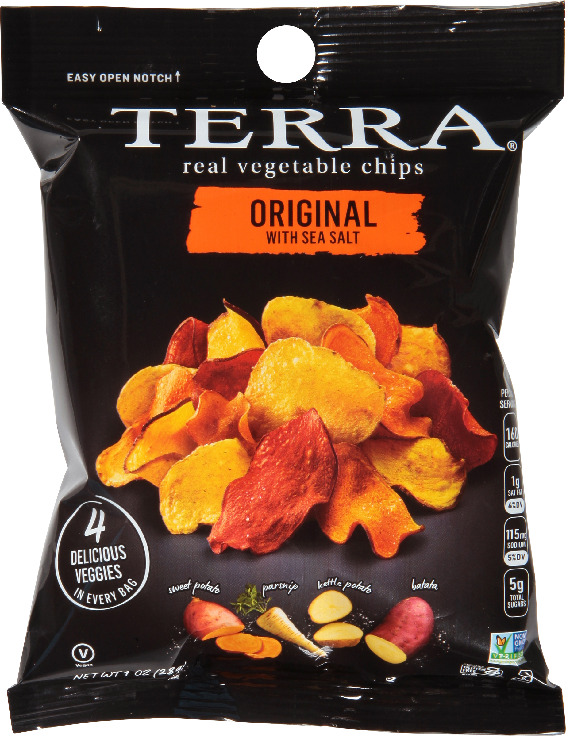 Vegetable Chips, Real, Original with Sea Salt