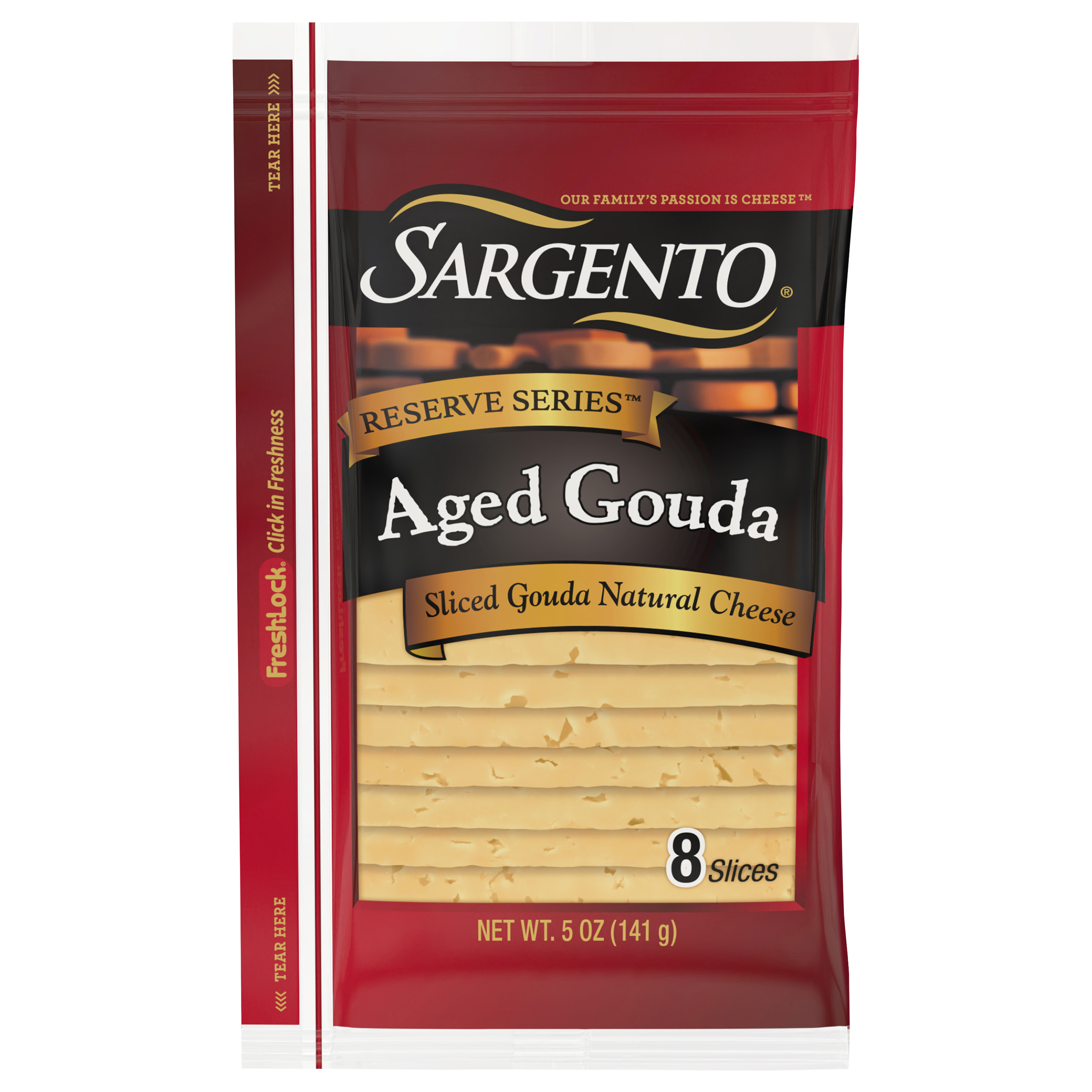 Sliced Cheese, Aged Gouda