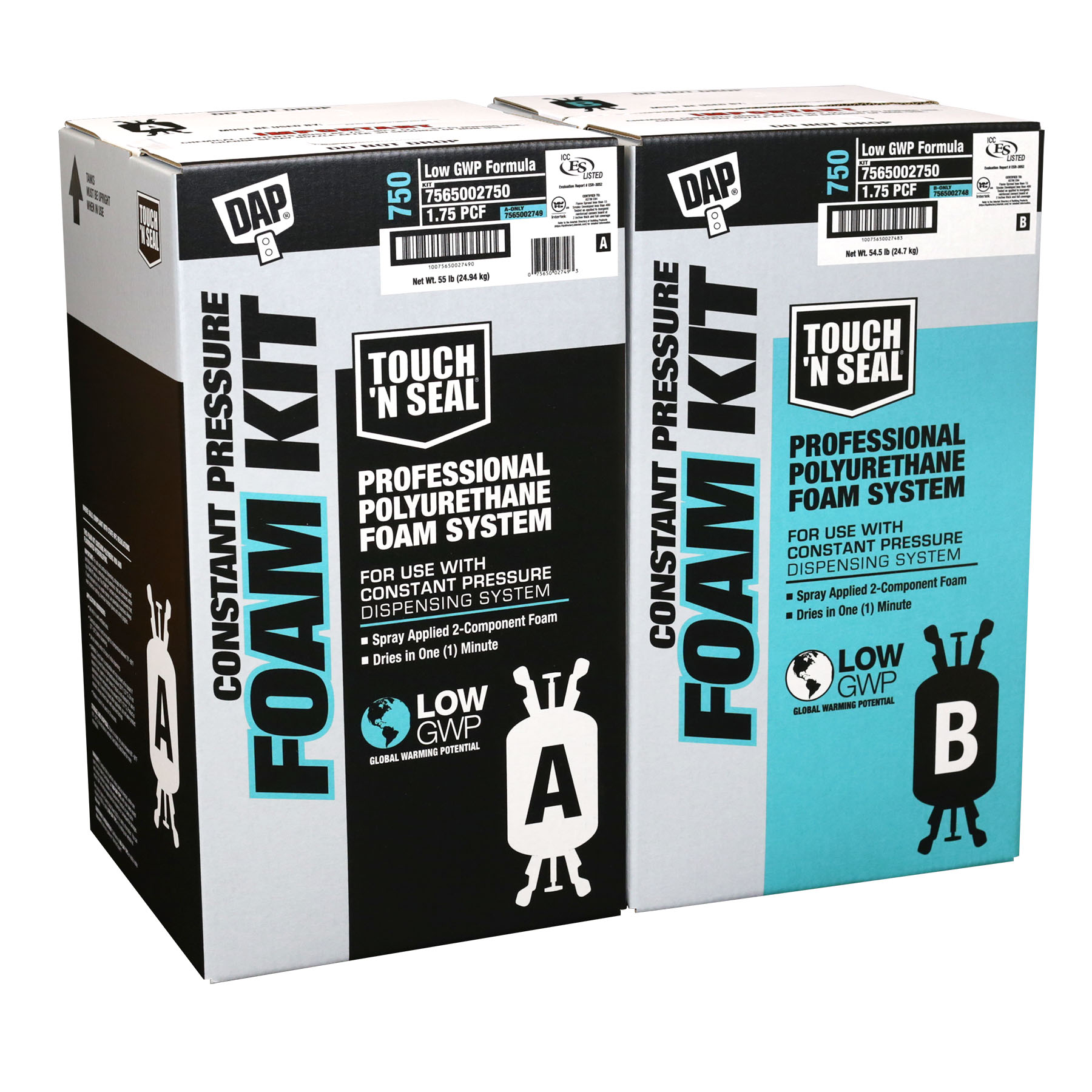 Spray Foam Insulation Kit 750 For Cpds (1.75 Pcf) Dap White Cap