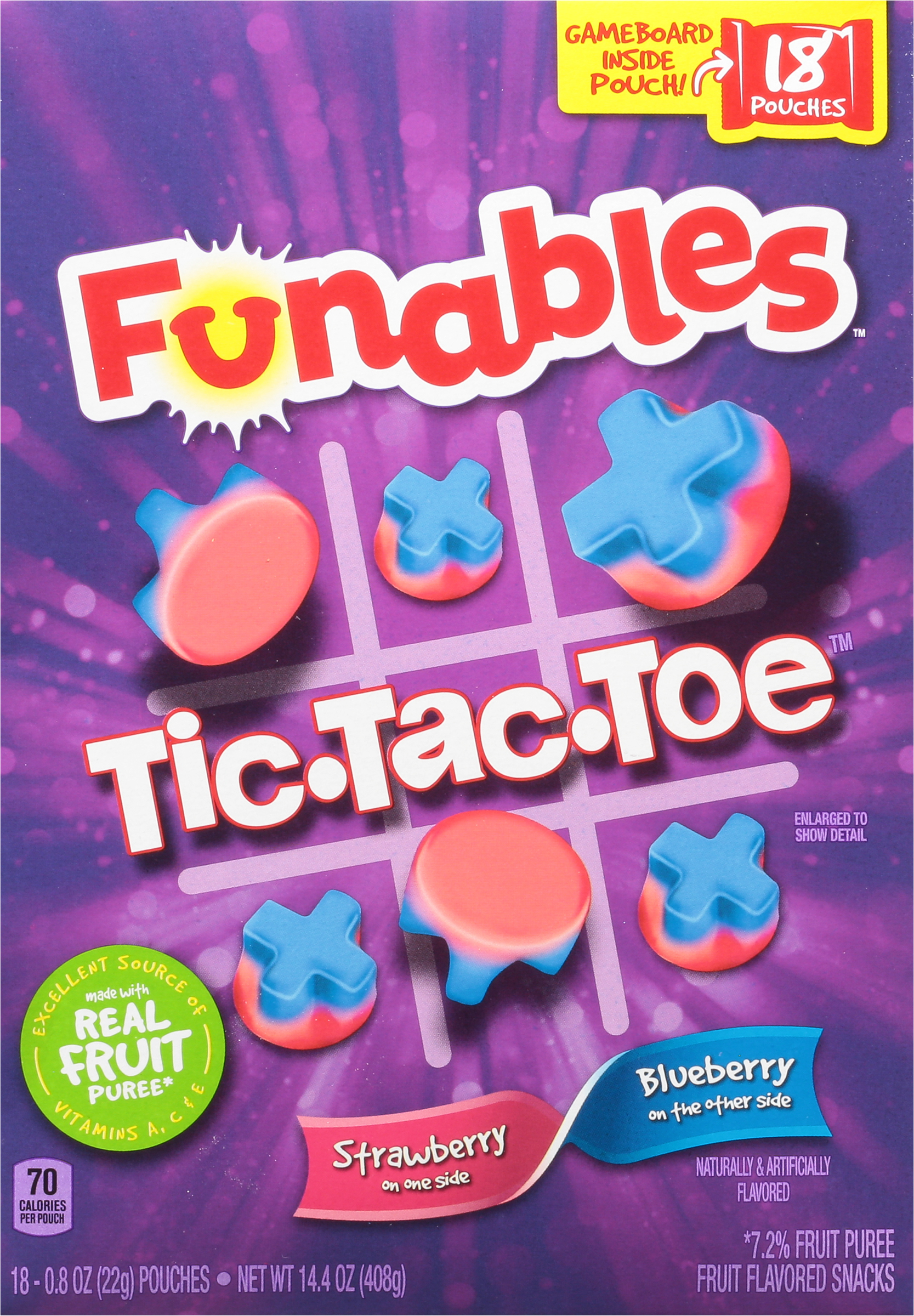 Fruit Flavored Snacks, Strawberry/Blueberry
