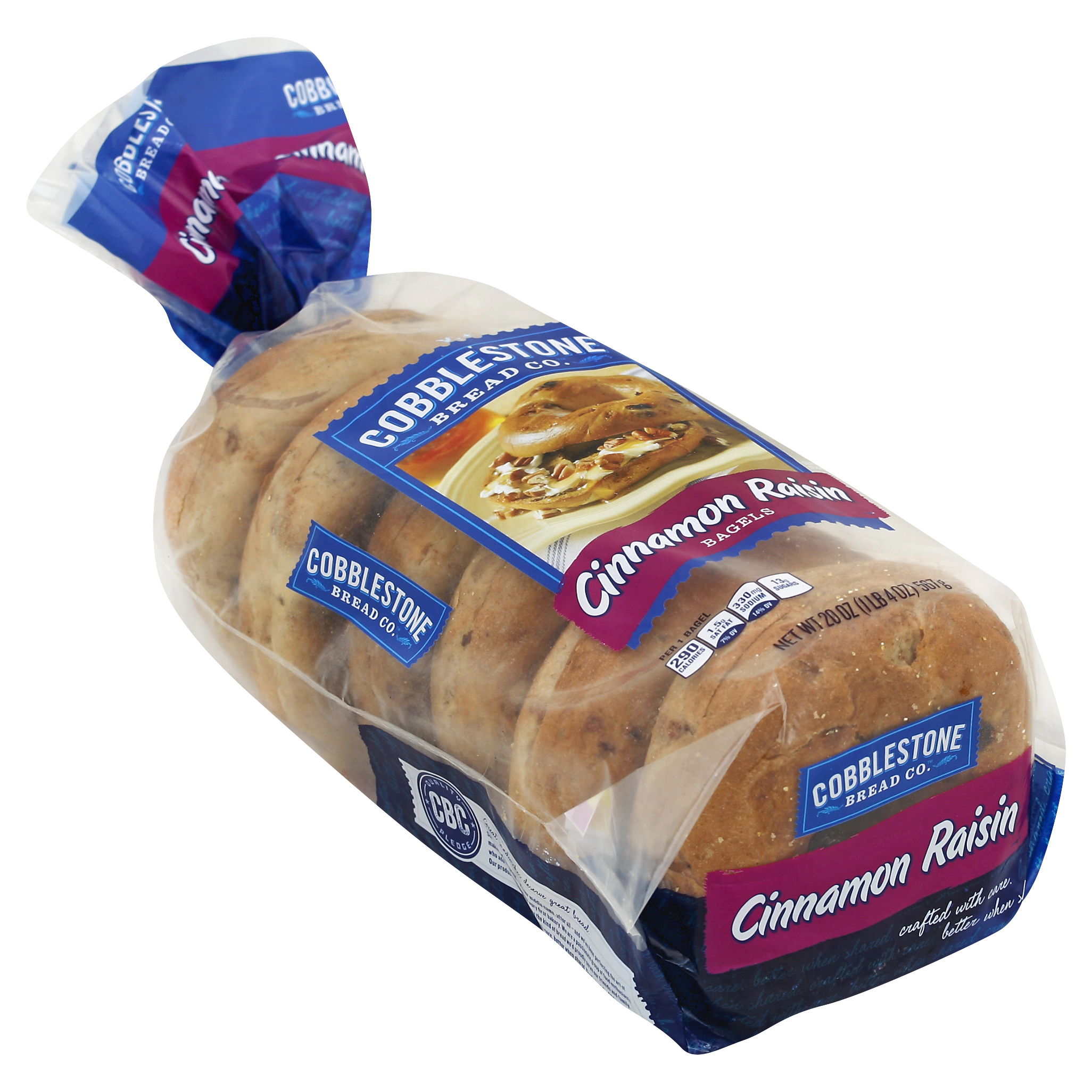 Cobblestone Bread Bagels 20 Oz