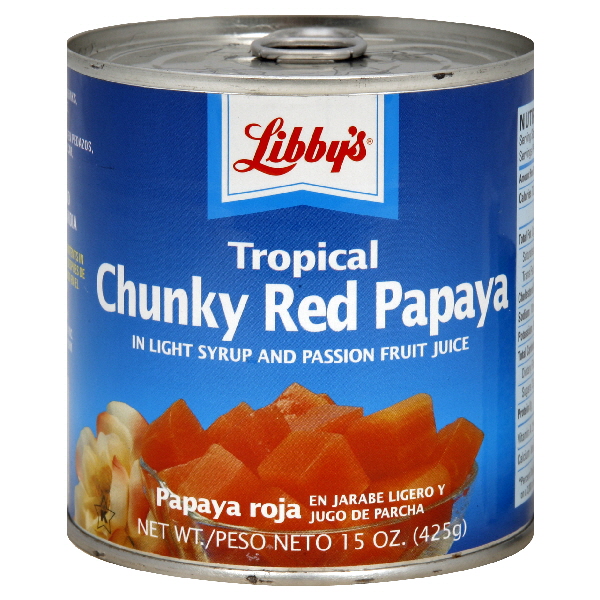 Libby's Tropical Chunky Red Papaya 15 Oz