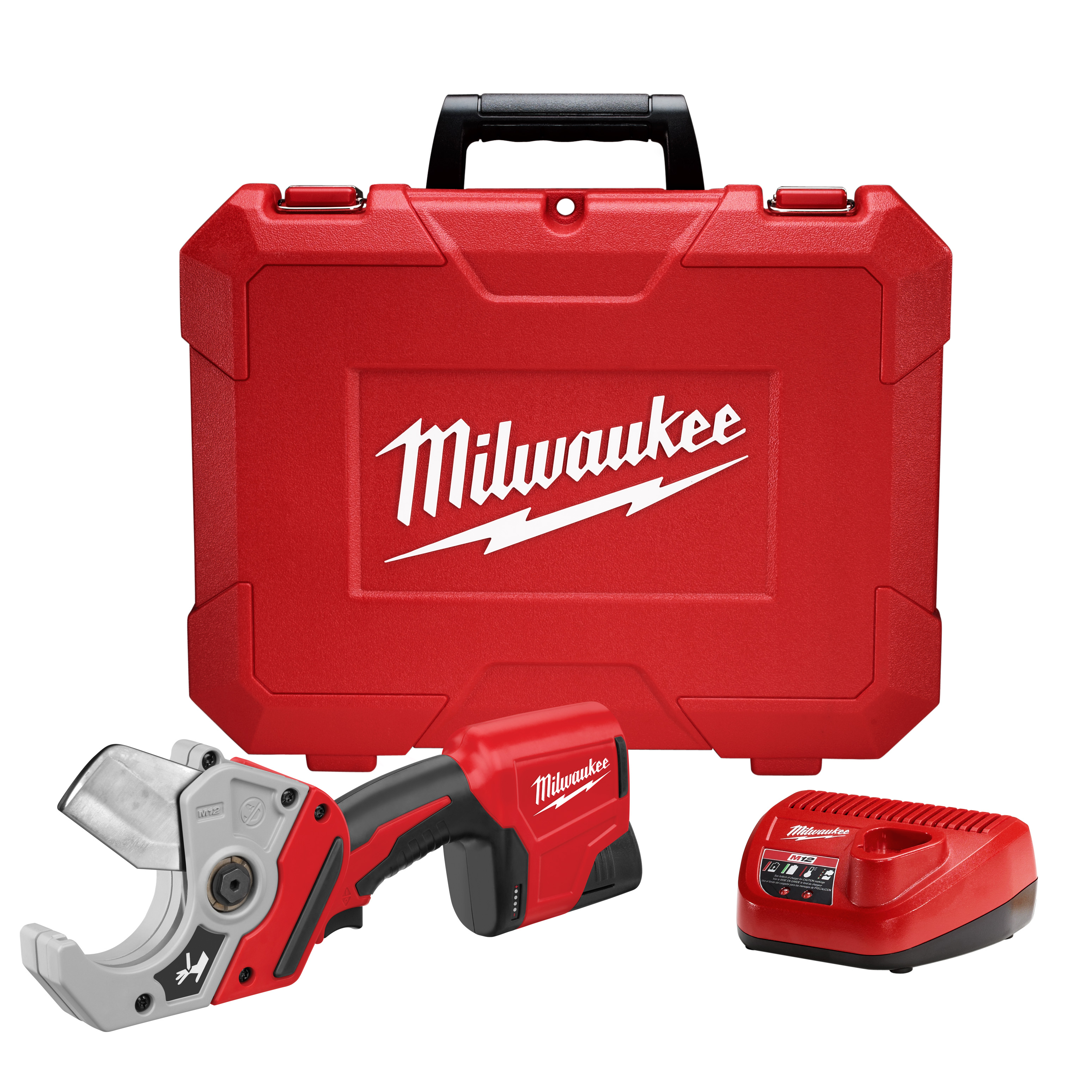 White Cap  Milwaukee 12V Cordless M12 Pipe Cutter with 1 Battery