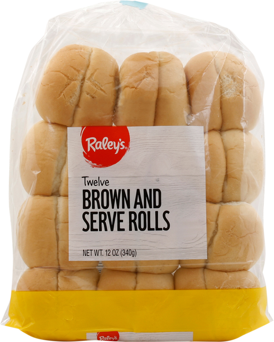 Brown and Serve Rolls, Twelve