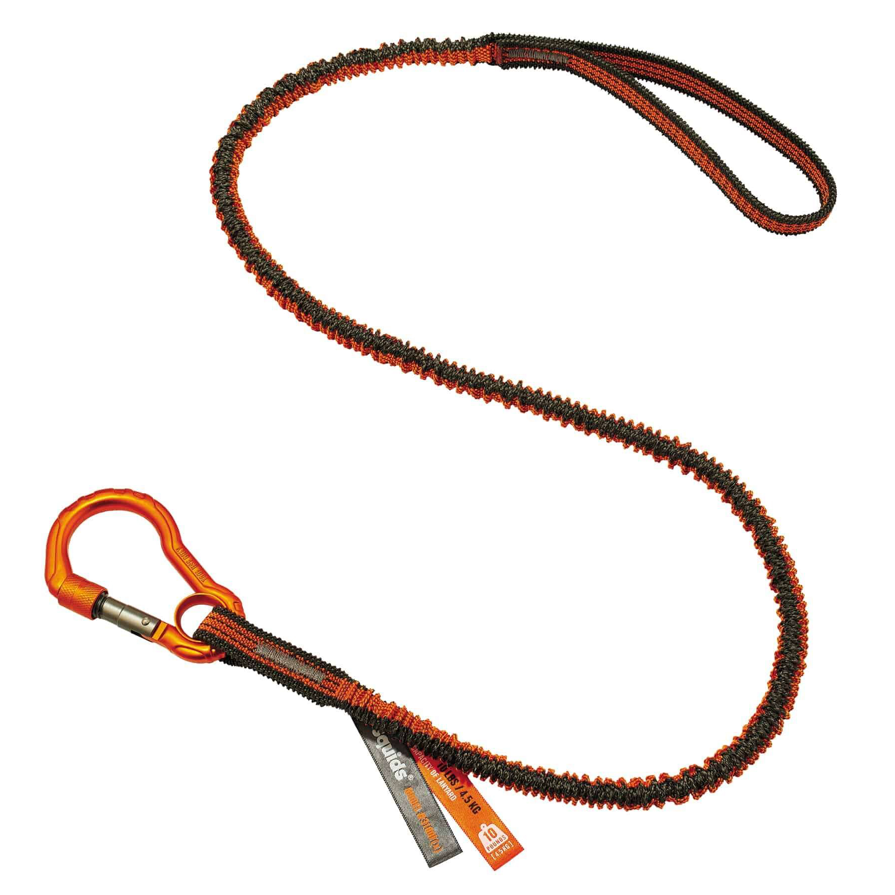 White Cap | Ergodyne 3100F(X) Standard Orange & Gray Tool Lanyard 