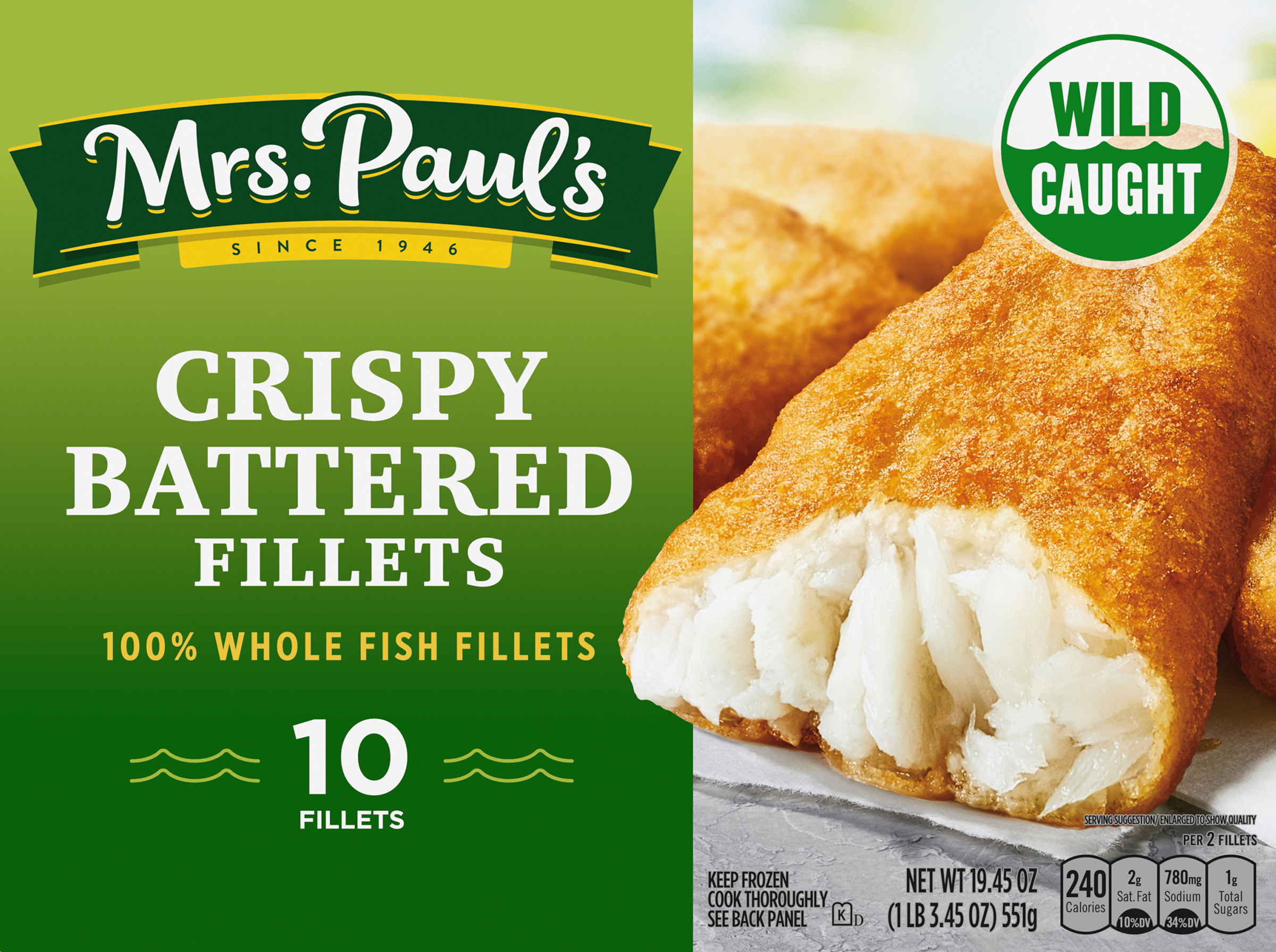 Fish Fillets, Crispy, Battered