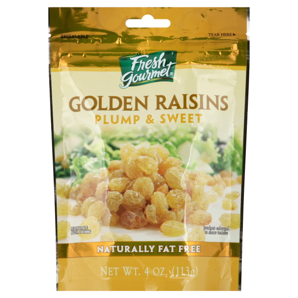 Fresh Gourmet Golden Raisins 4 Oz