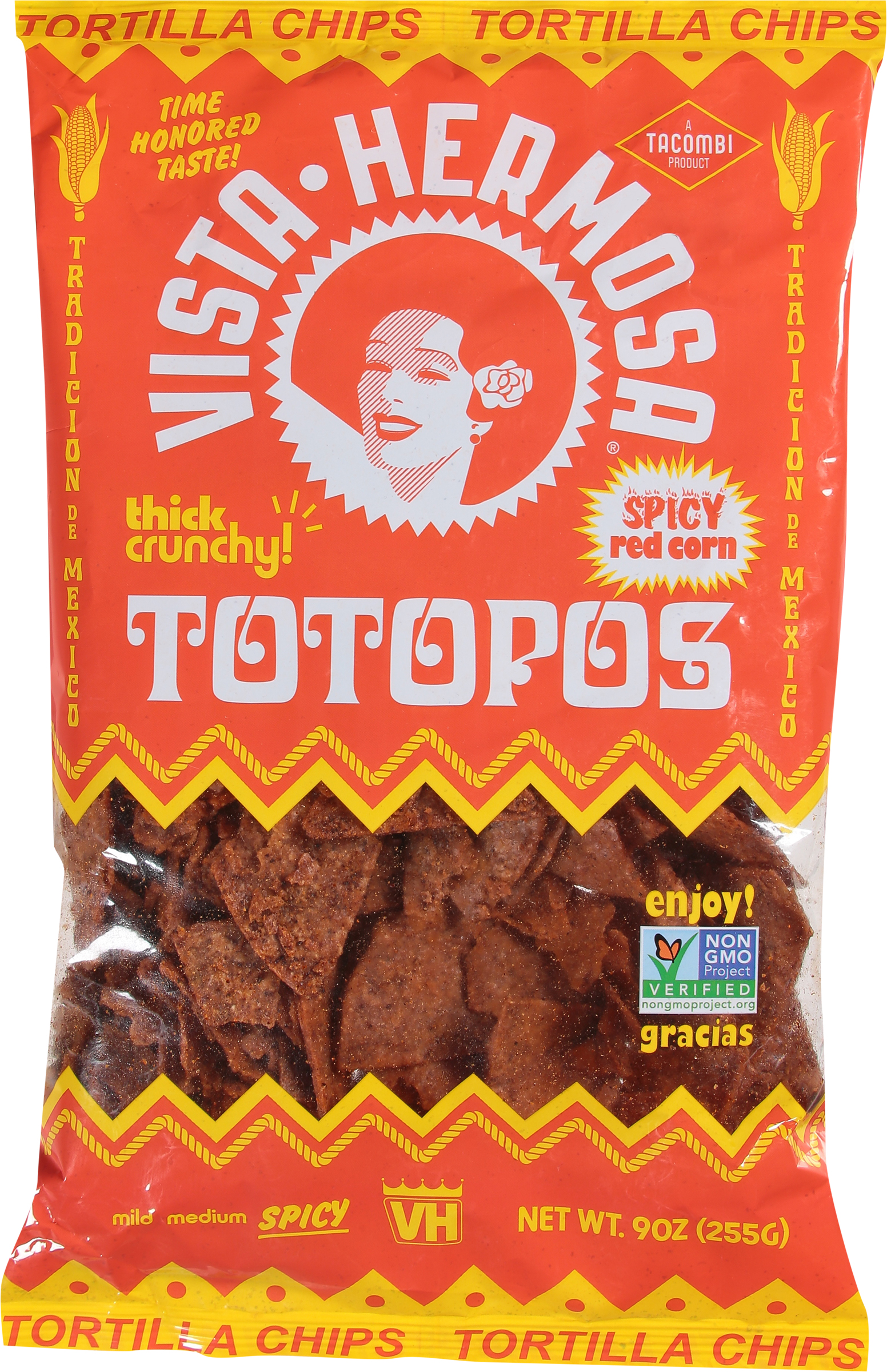 Tortilla Chips, Red Corn, Spicy