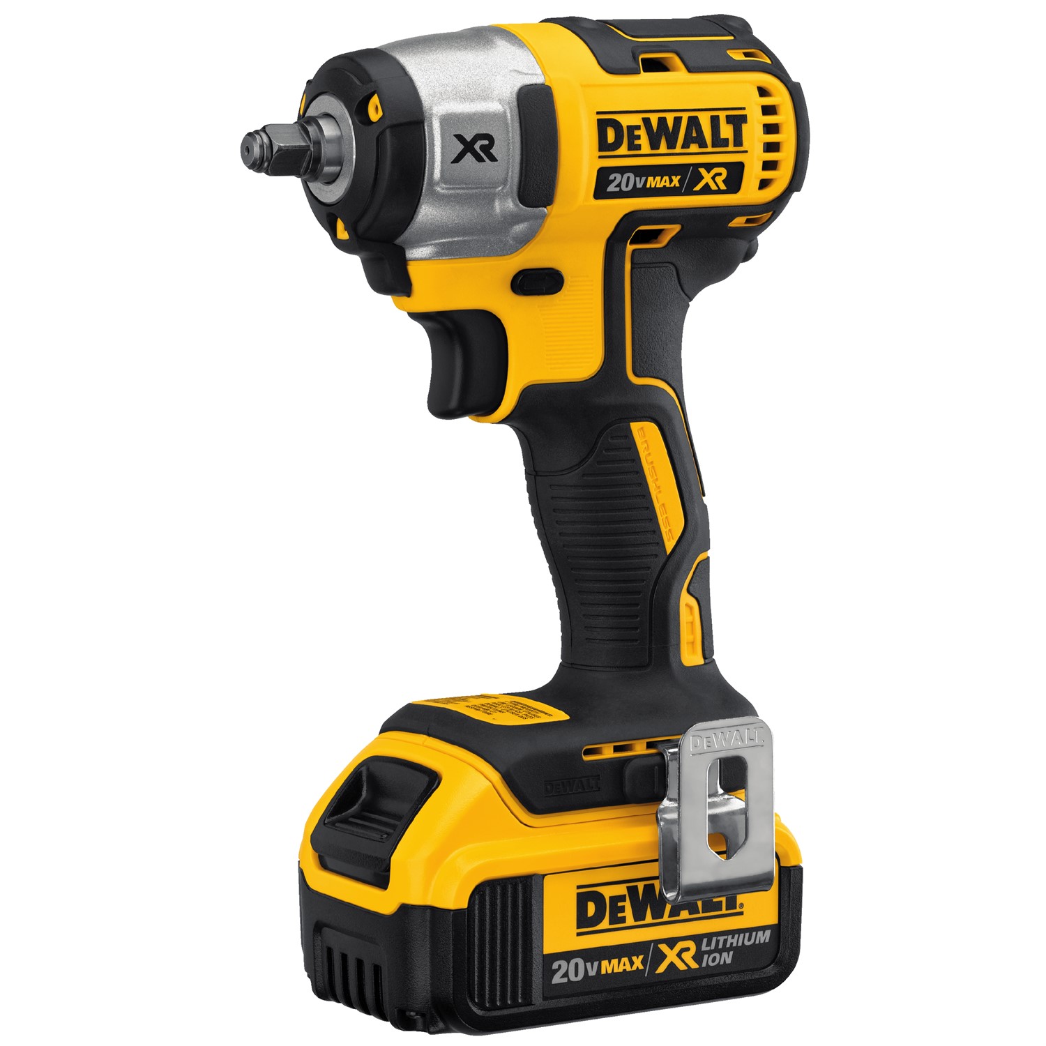 White Cap DEWALT 20V Max Xr 3 8 Compact Impact Wrench Kit